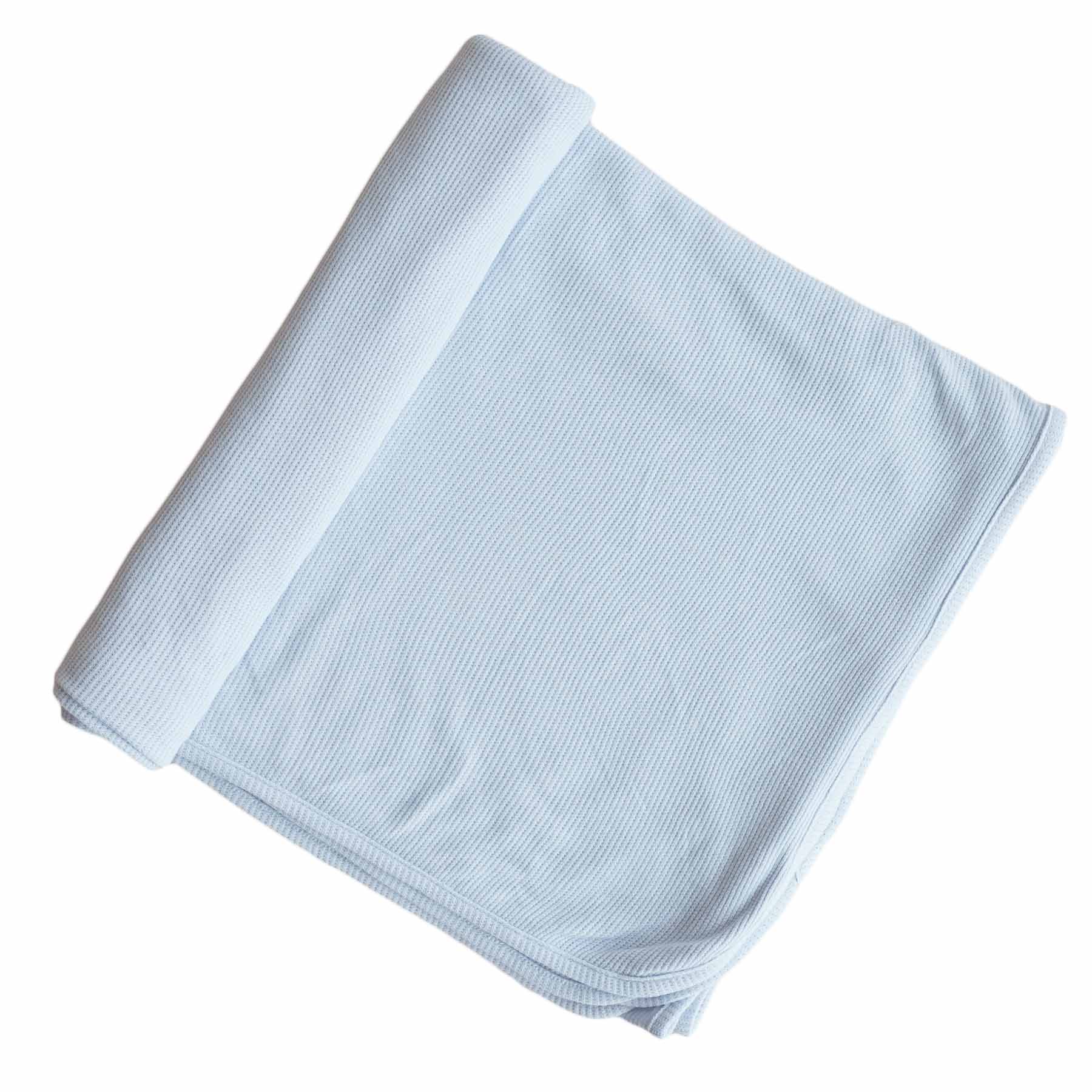 All Bamboo Waffle Swaddle Blankets: Eucalyptus - Image 17