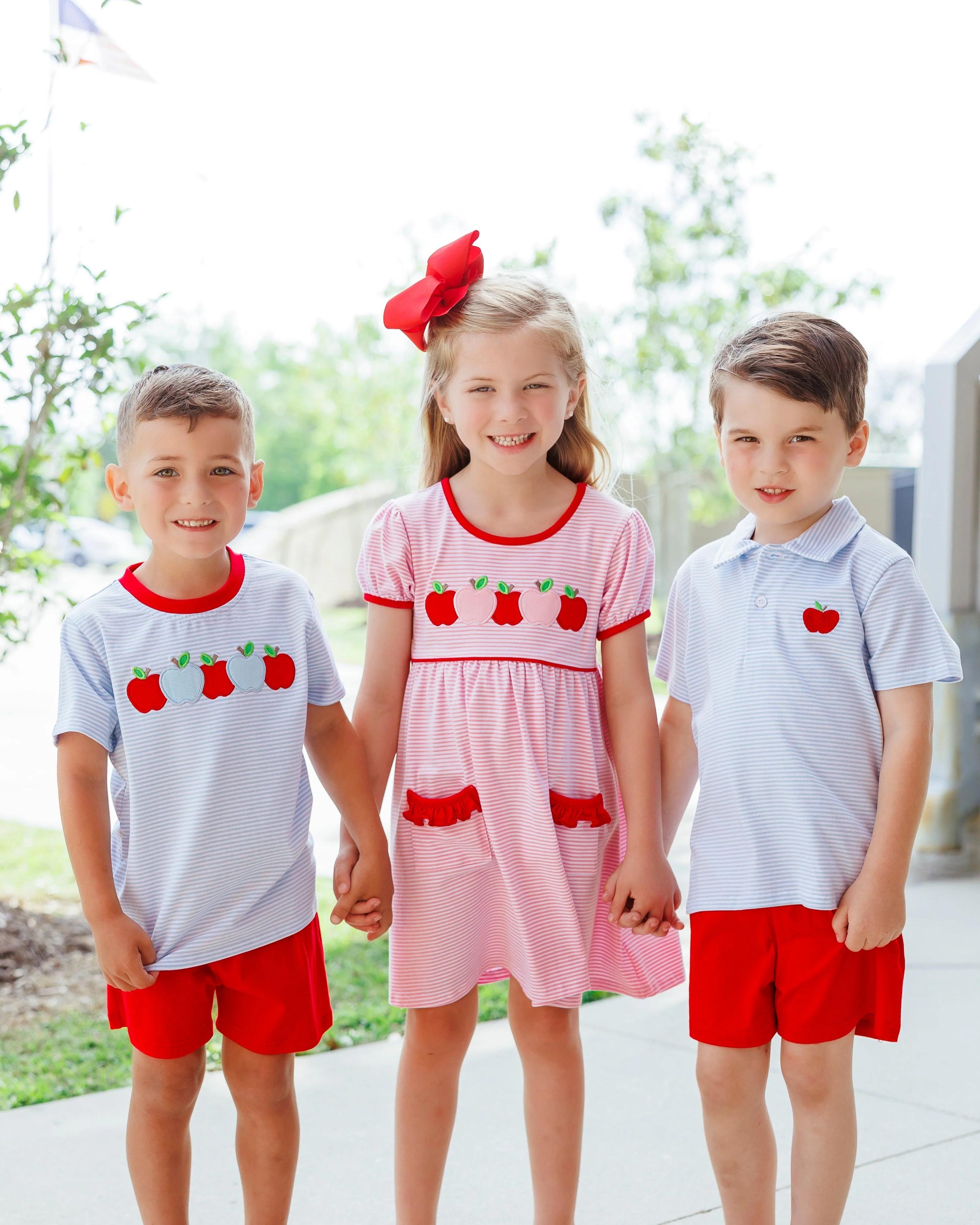 Apple A Day Short Set by Jellybean Smock Candy - Image 4