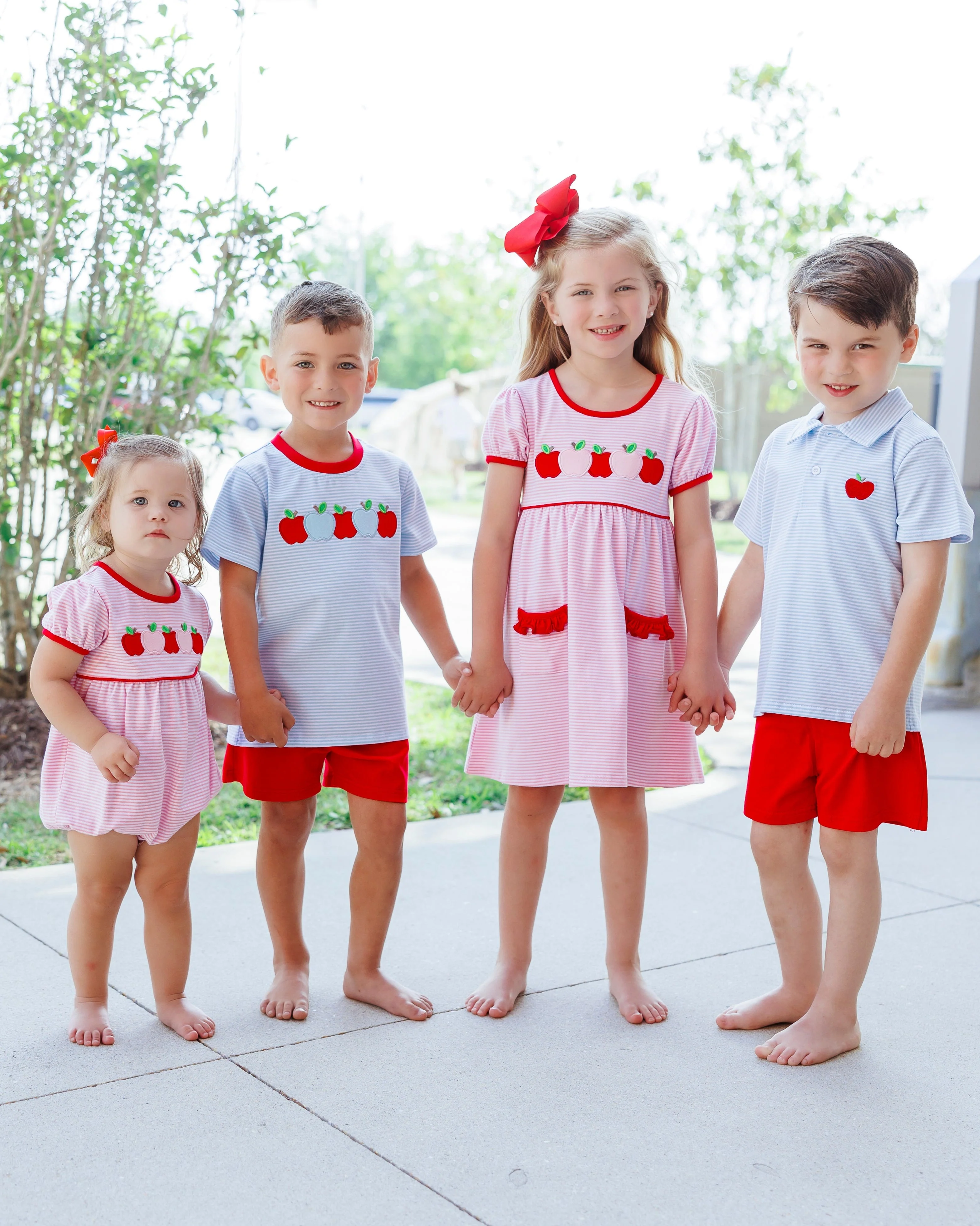Apple A Day Short Set by Jellybean Smock Candy - Image 5