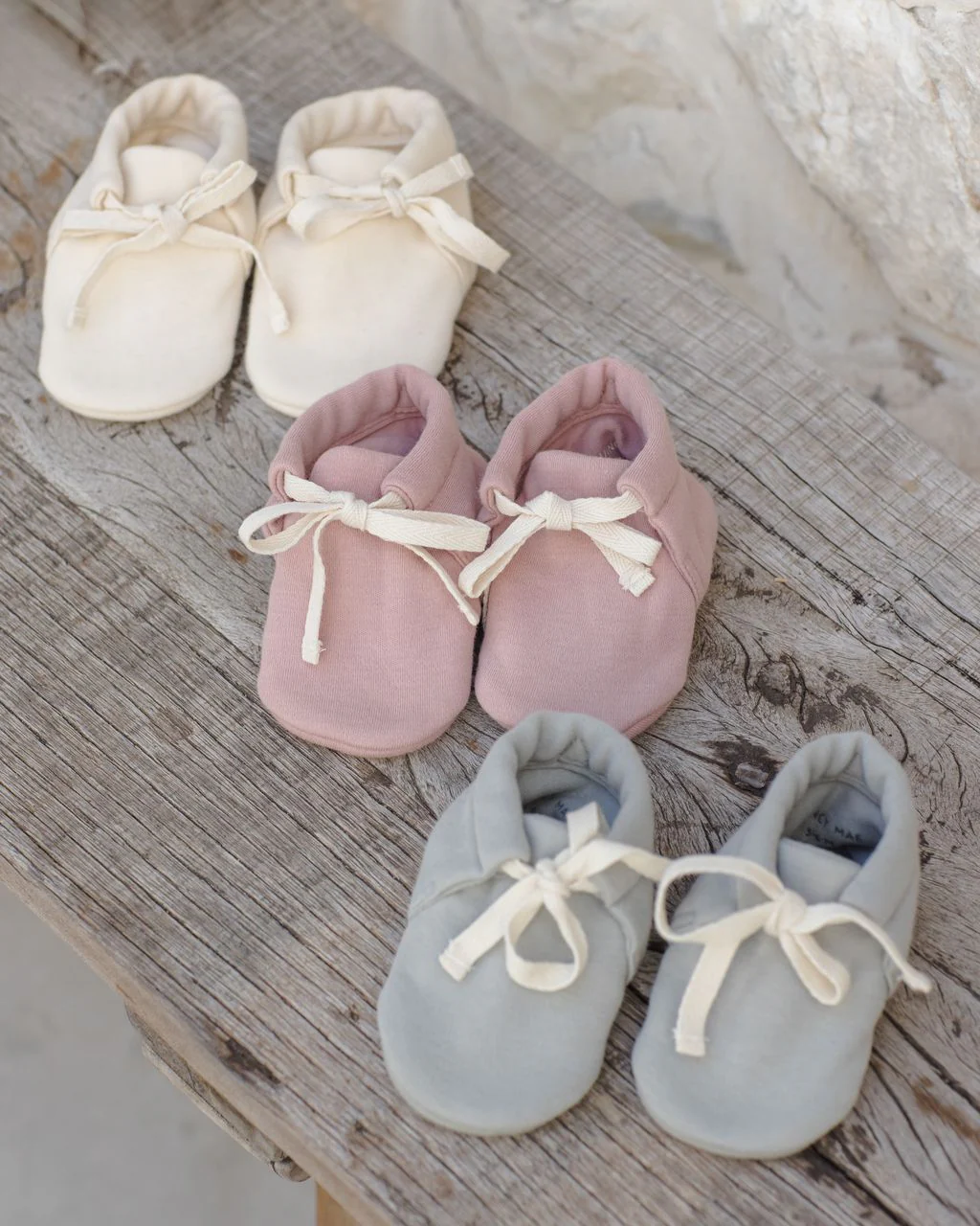Quincy Mae Baby Booties || Mauve - Image 3