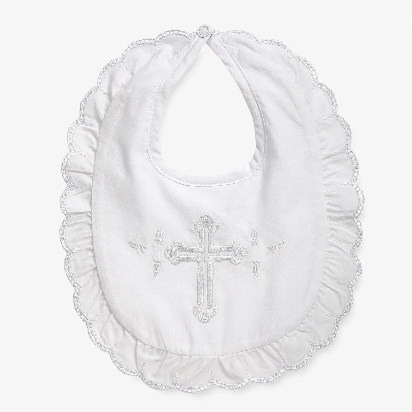 BABY GIRL CHRISTENING BIB