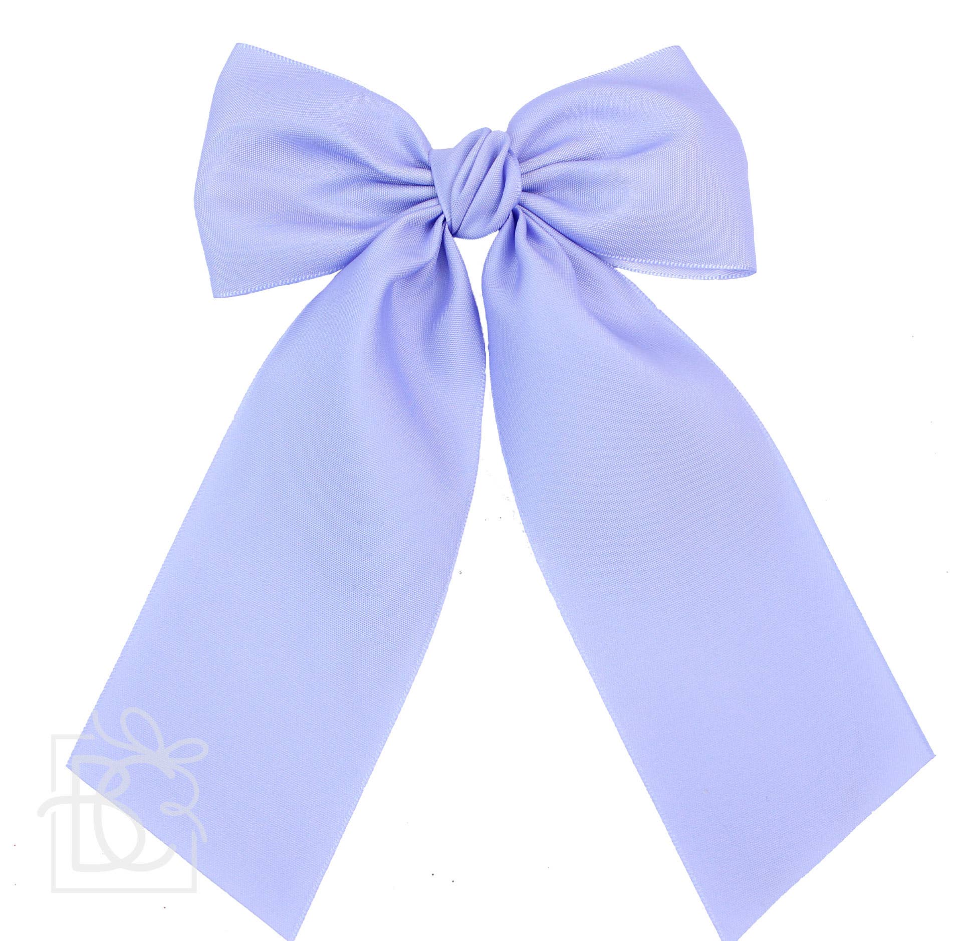 Beyond Creations Opaque Satin Bow With Euro Knot & Tails: Antique White / 4.5" Large - Image 21