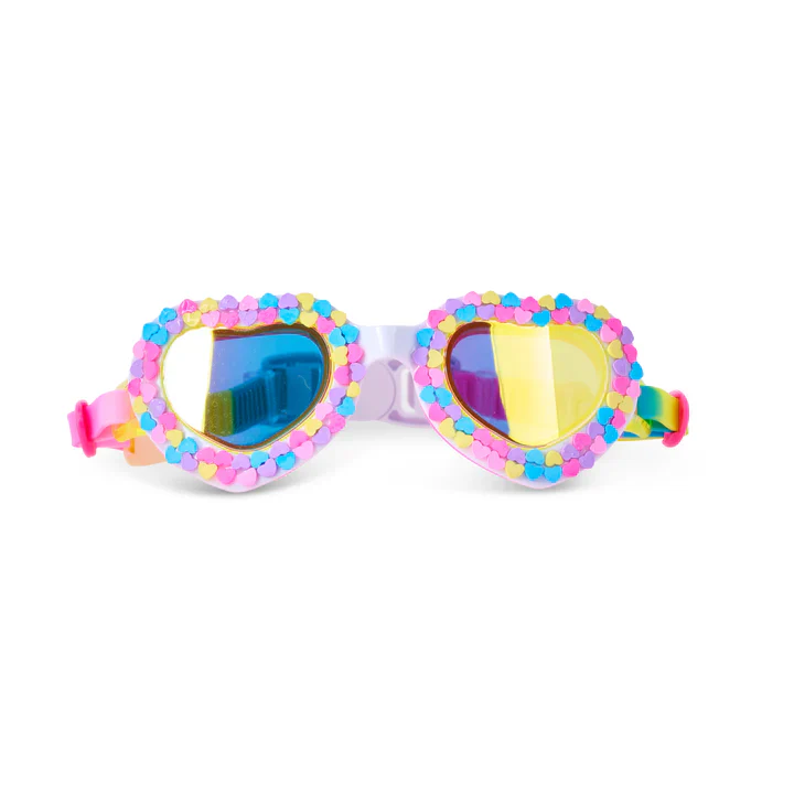 Bling20 Color Me Smitten Kids’ Swim Goggles – Rainbow Crush