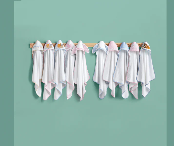 Blue Bunny Hooded Towel - Image 2