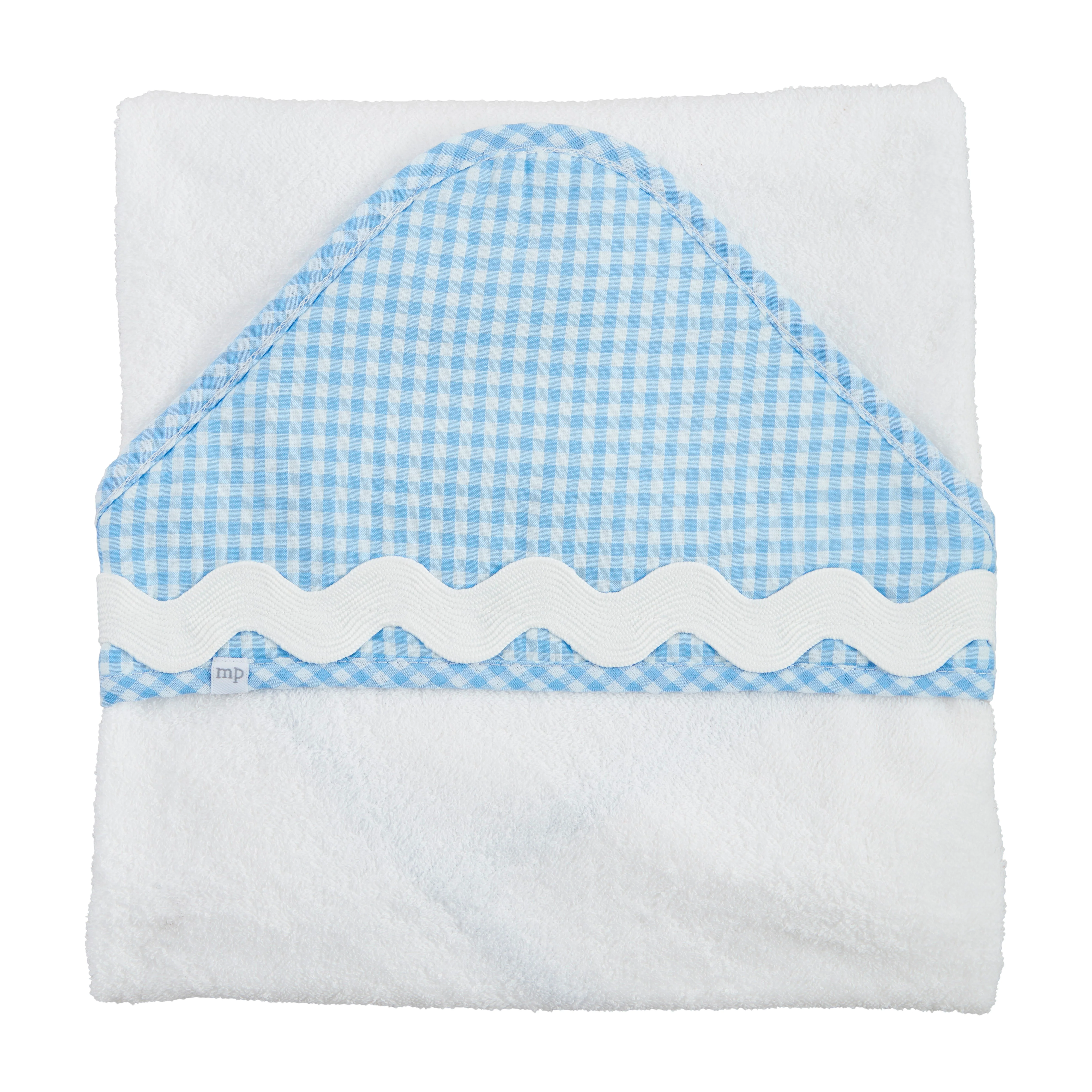 Blue Ric-Rac Hooded Towel