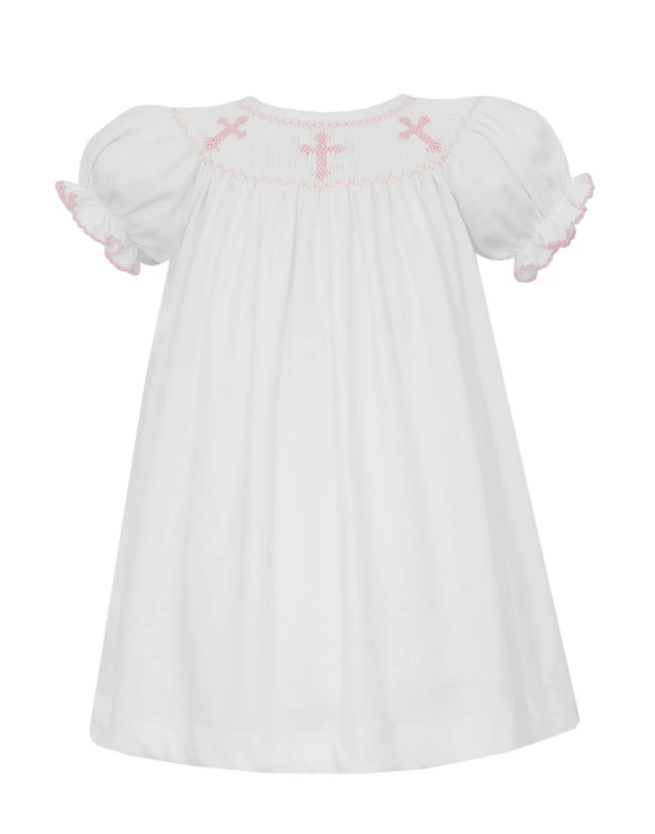 CROSSES GIRL´S - White knit bishop