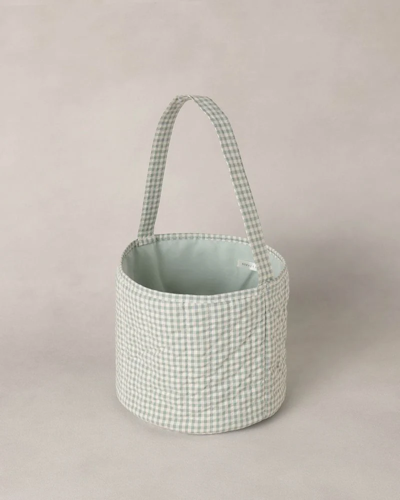 Noralee EASTER BASKET EUCALYPTUS CHECK