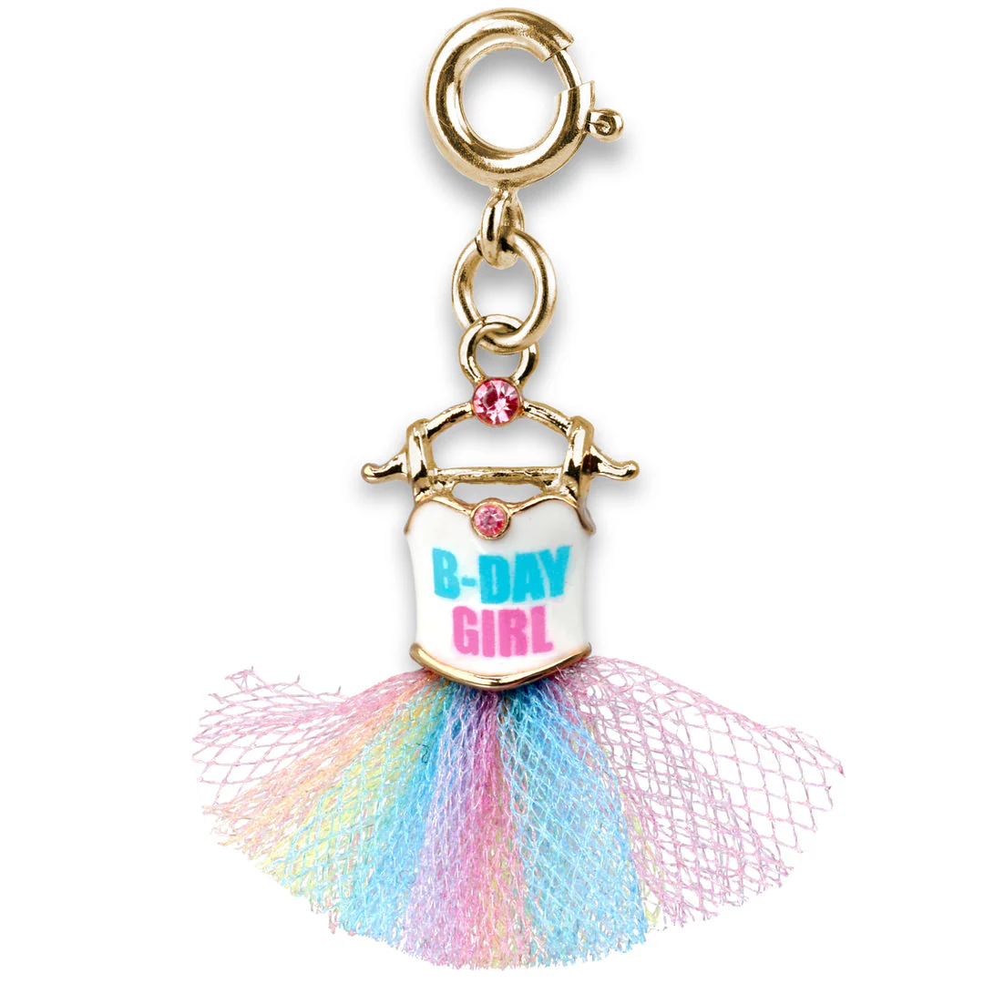 Gold B-Day Girl Tutu Charm