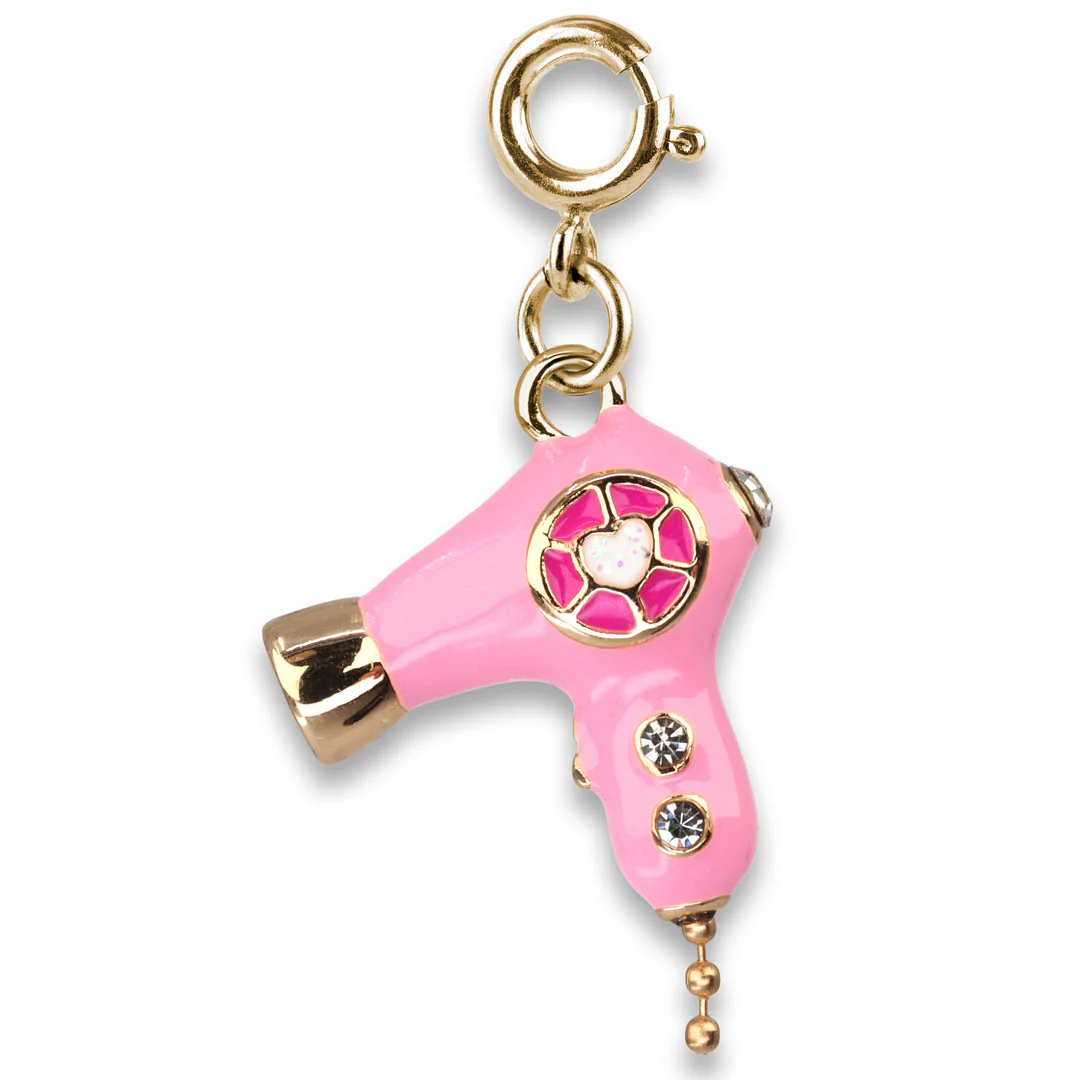 Gold Hair Dryer Charm