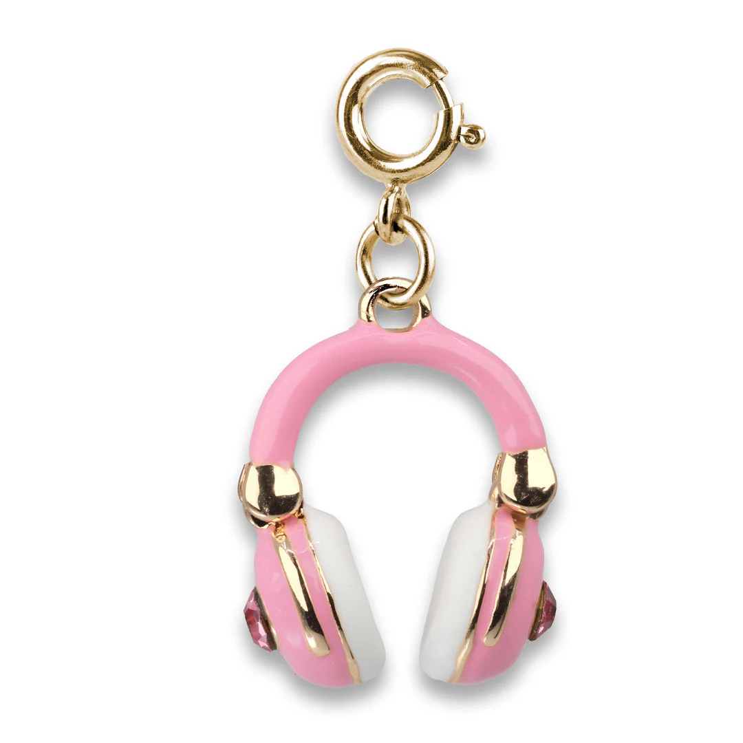 Gold Swivel Headphones Charm
