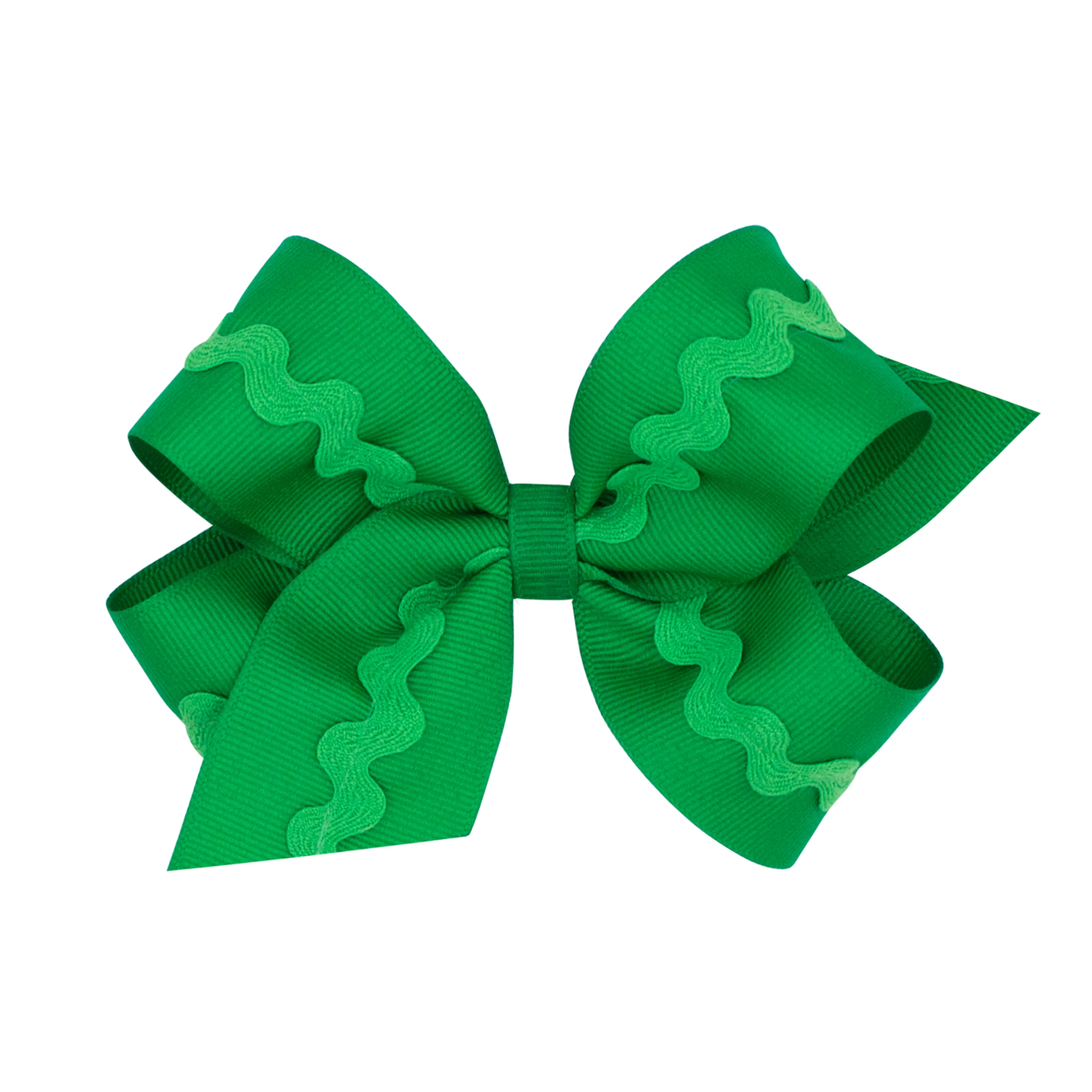 Grosgrain Hair Bow with Ric-Rac Trim Wee Ones - Image 2
