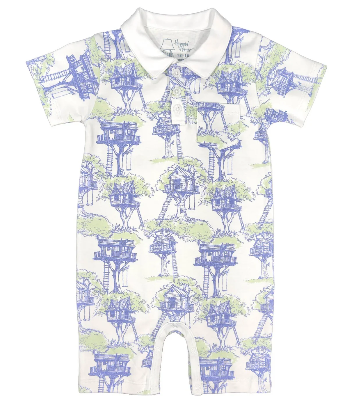Heyward House Collared Playtime Romper-Canopy Club