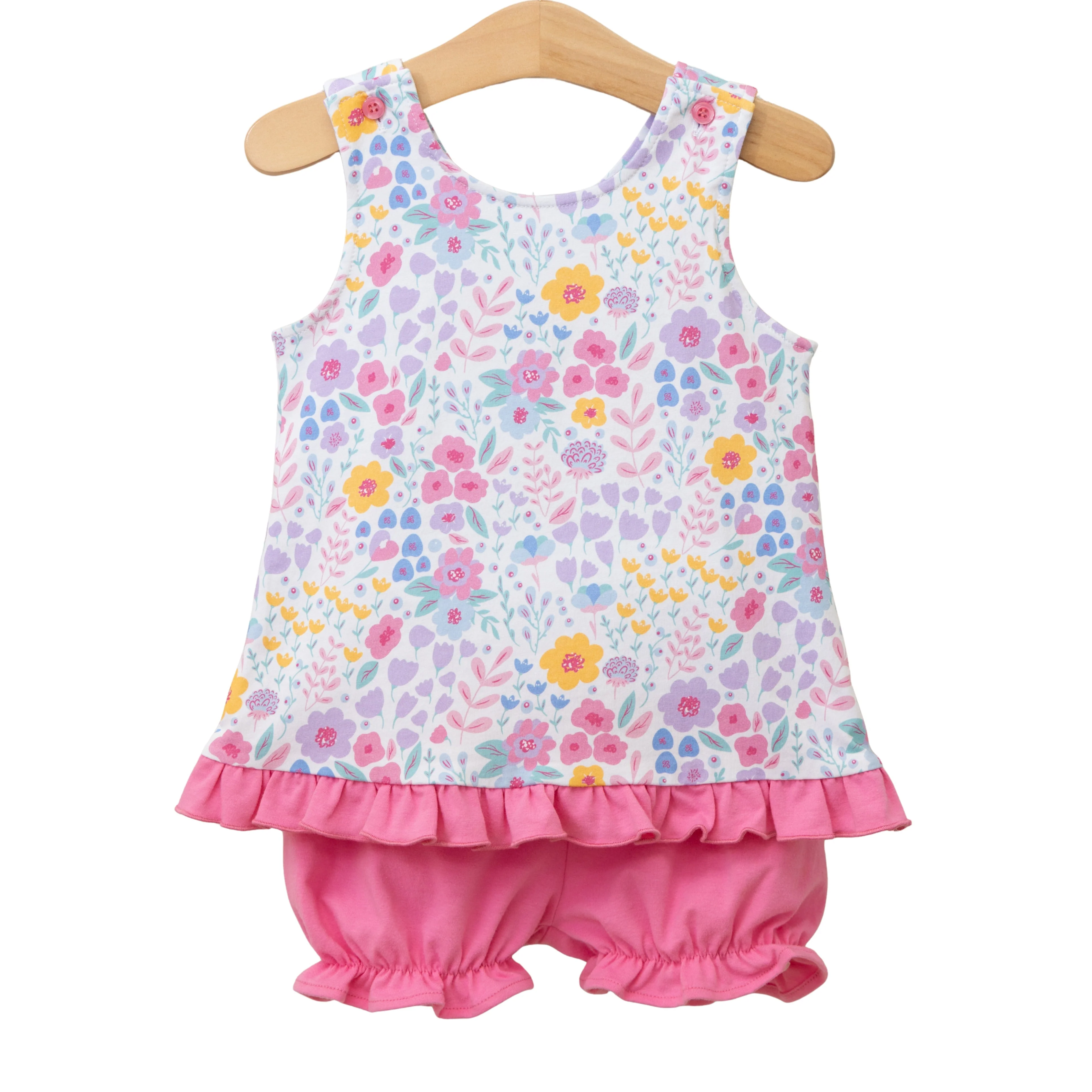 Jellybean Poppies and Petals Swing Back Bloomer Set