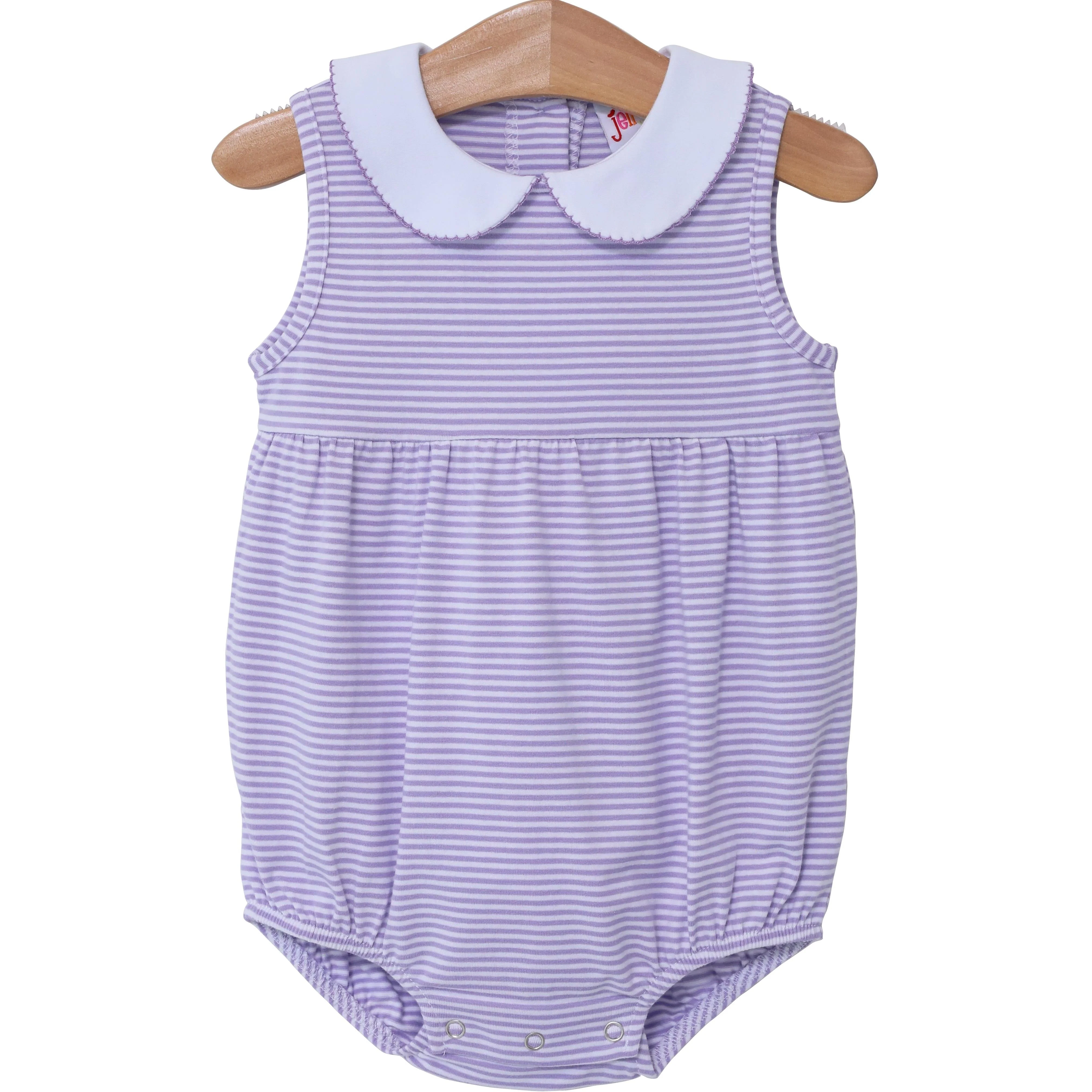 JellybeanCharlotte Sleeveless Bubble- Lavender Stripe