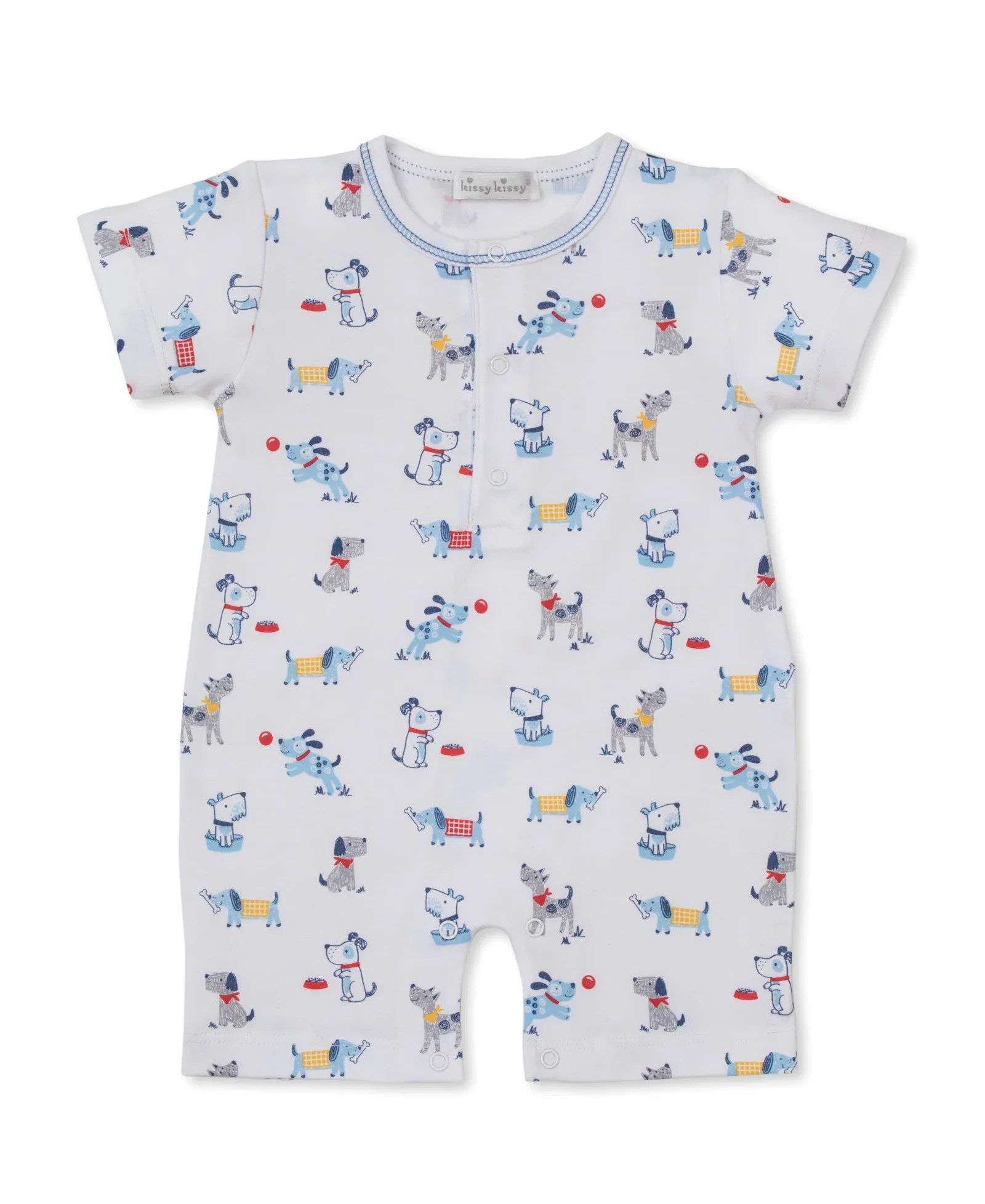 Kissy Kissy Puppy Patch Short Playsuit