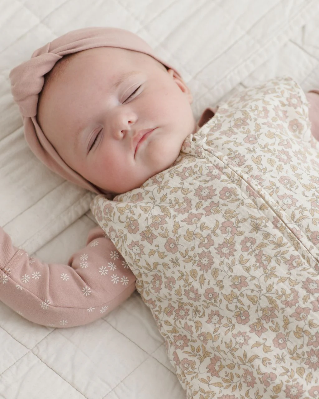 Quincy Mae Knotted Headband || Mauve - Image 4