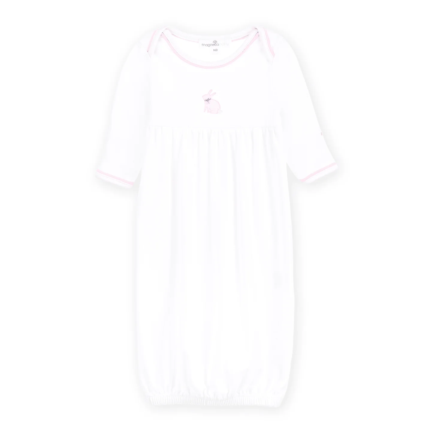 Leaping Bunnies Gathered Gown - Pink