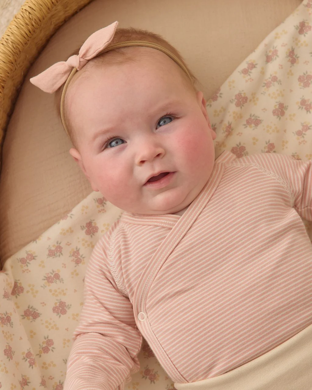 Quincy Mae Little Knot Headband || Melon Beige