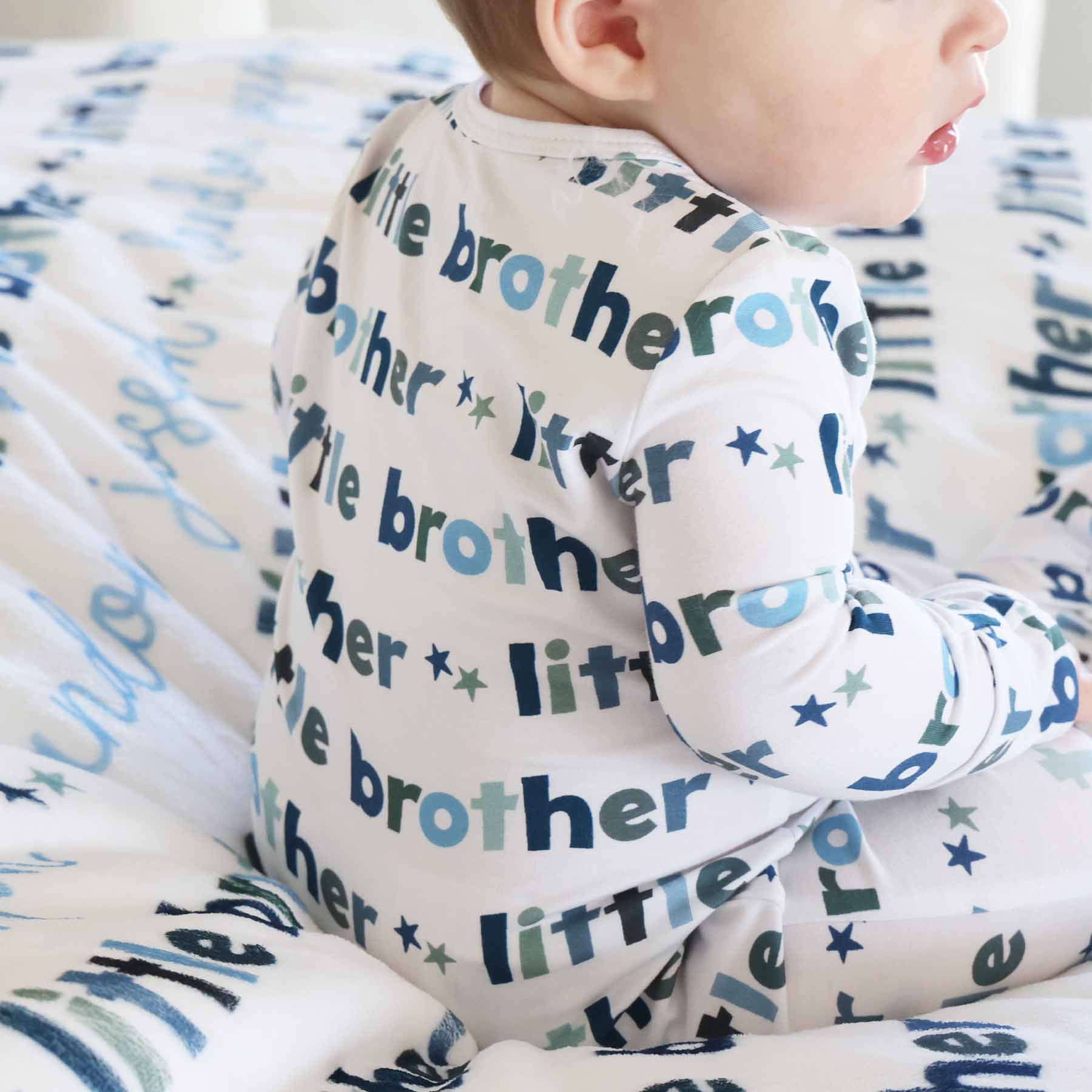 Little Sibling Zipper Footie: Little Sister - Image 8