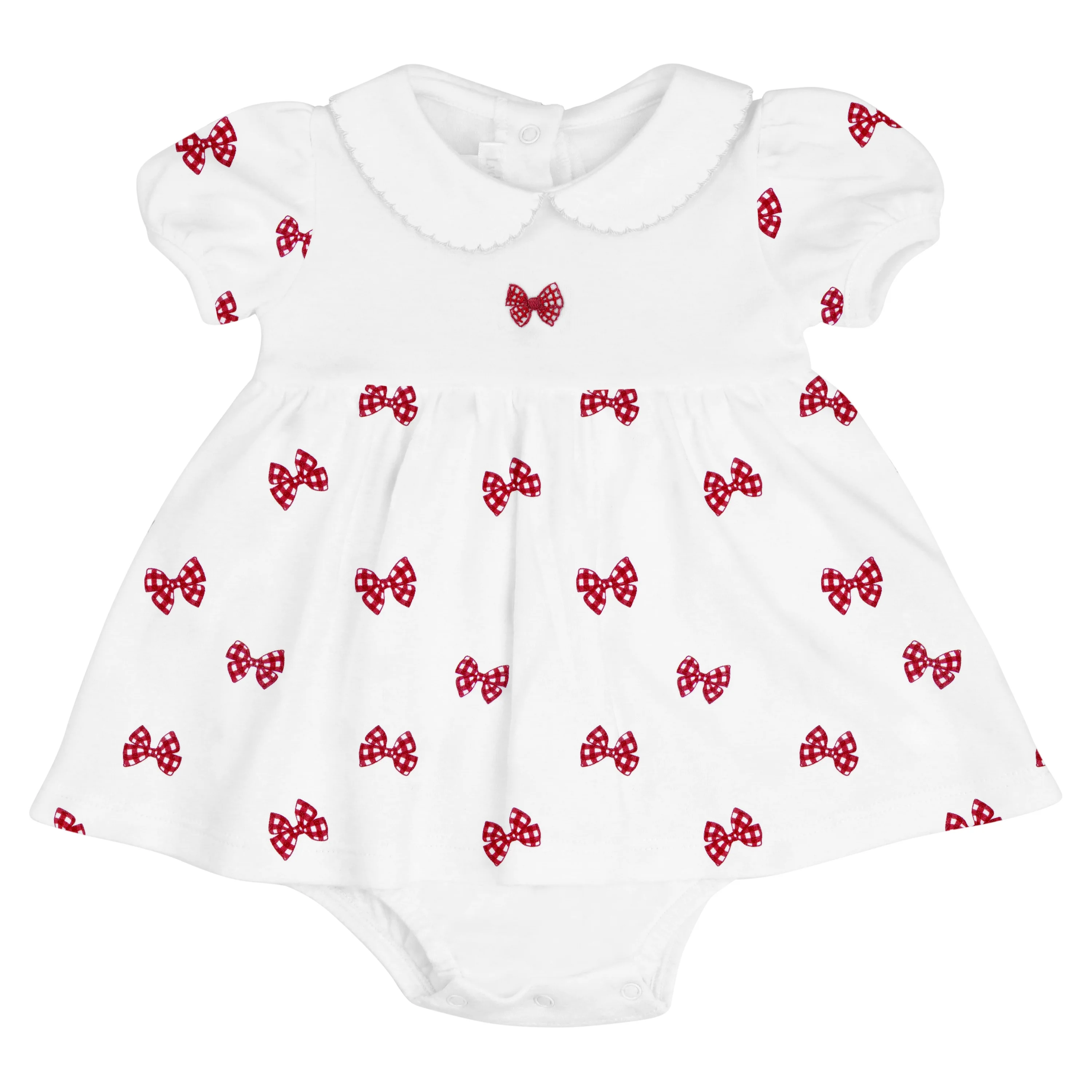 LYDA BABY Vichy Red Bows Dress