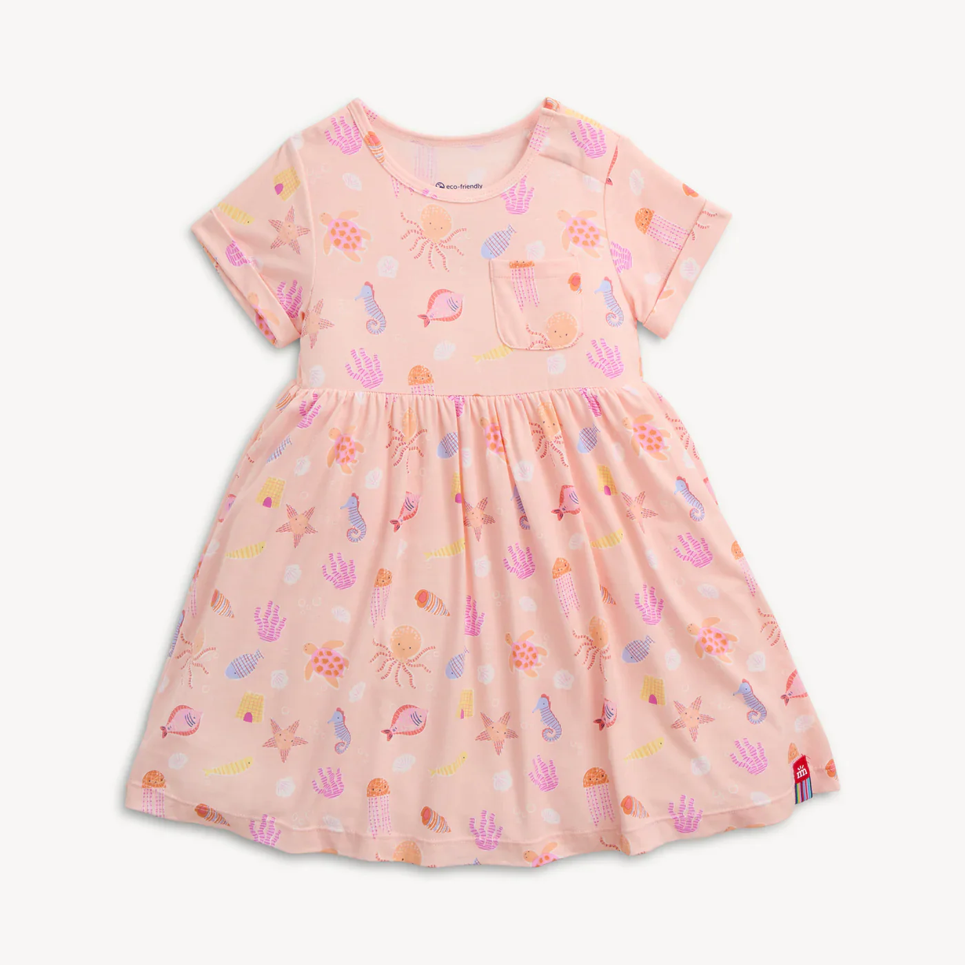 Magnetic Me Deep Chic Pk Modal Magnetic S/S Pocket Girl Dress