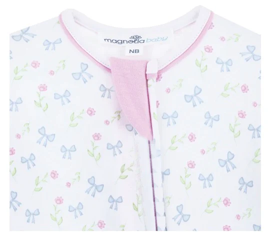 MAGNOLIA BABY Evelyn's Classics Print Zip Footie - Image 2