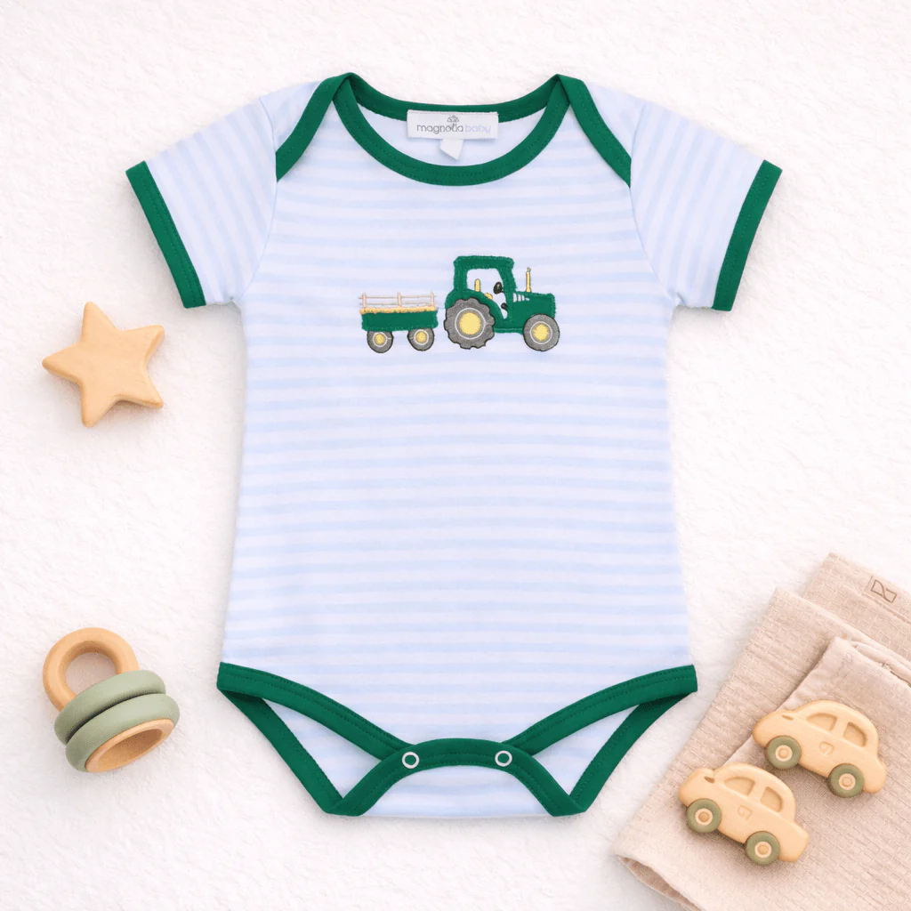 MAGNOLIA BABY Little Farmer Applique Bodysuit