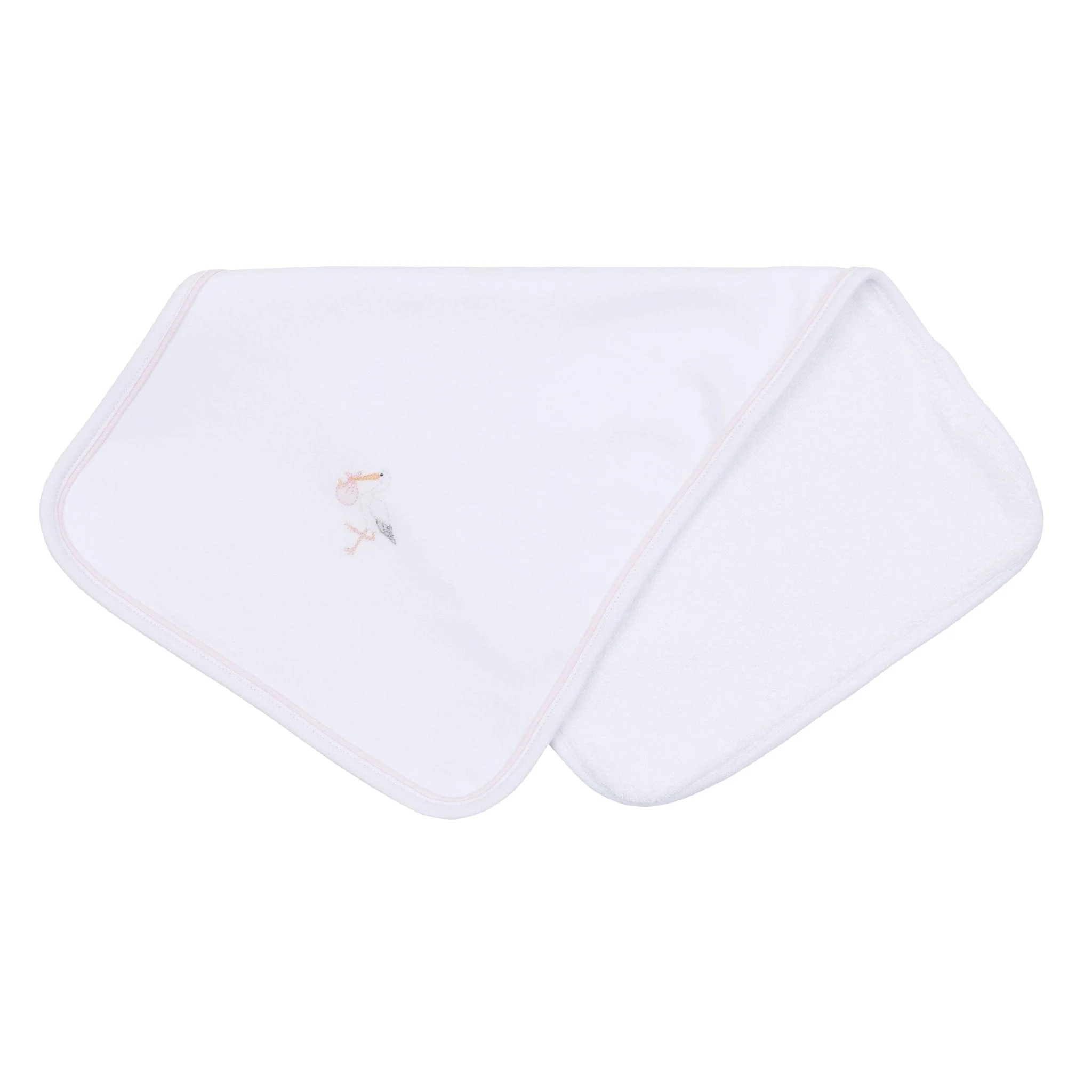 Magnolia Baby Vintage Stork Burp Cloth - Pink