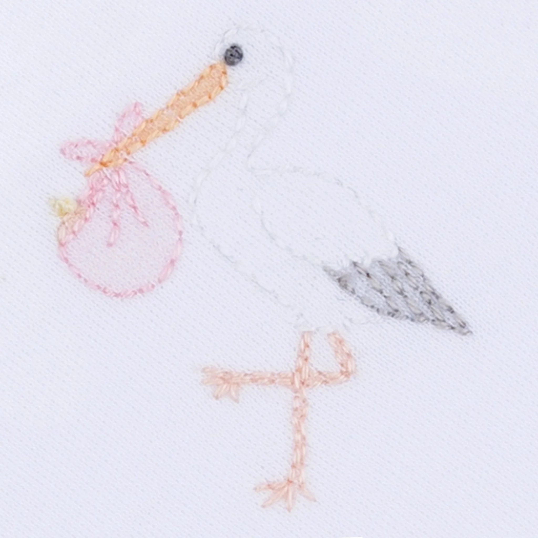 Magnolia Baby Vintage Stork Receiving Blanket - Pink - Image 2