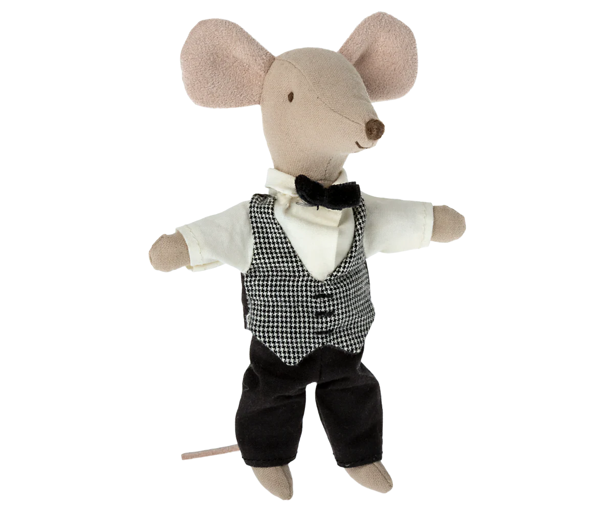 Maileg Waiter Mouse, Big Sister/Brother