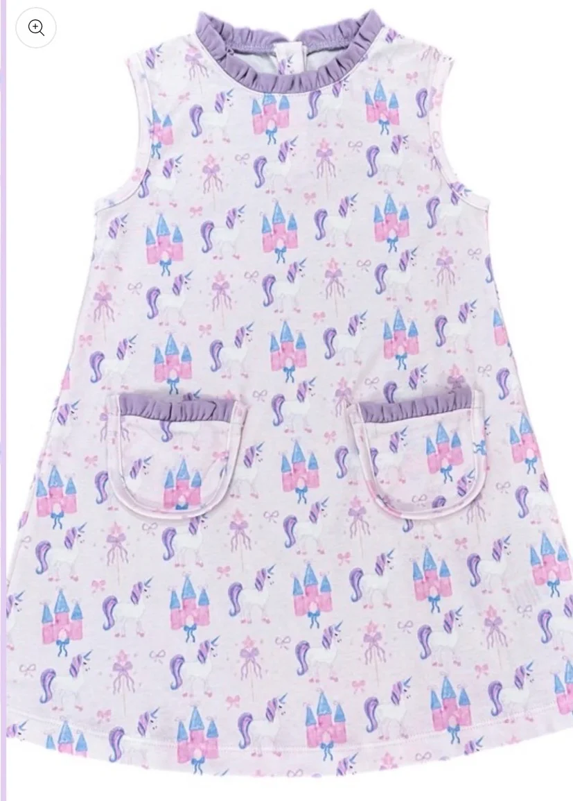 James and Lottie Knit Margot Unicorn Dress