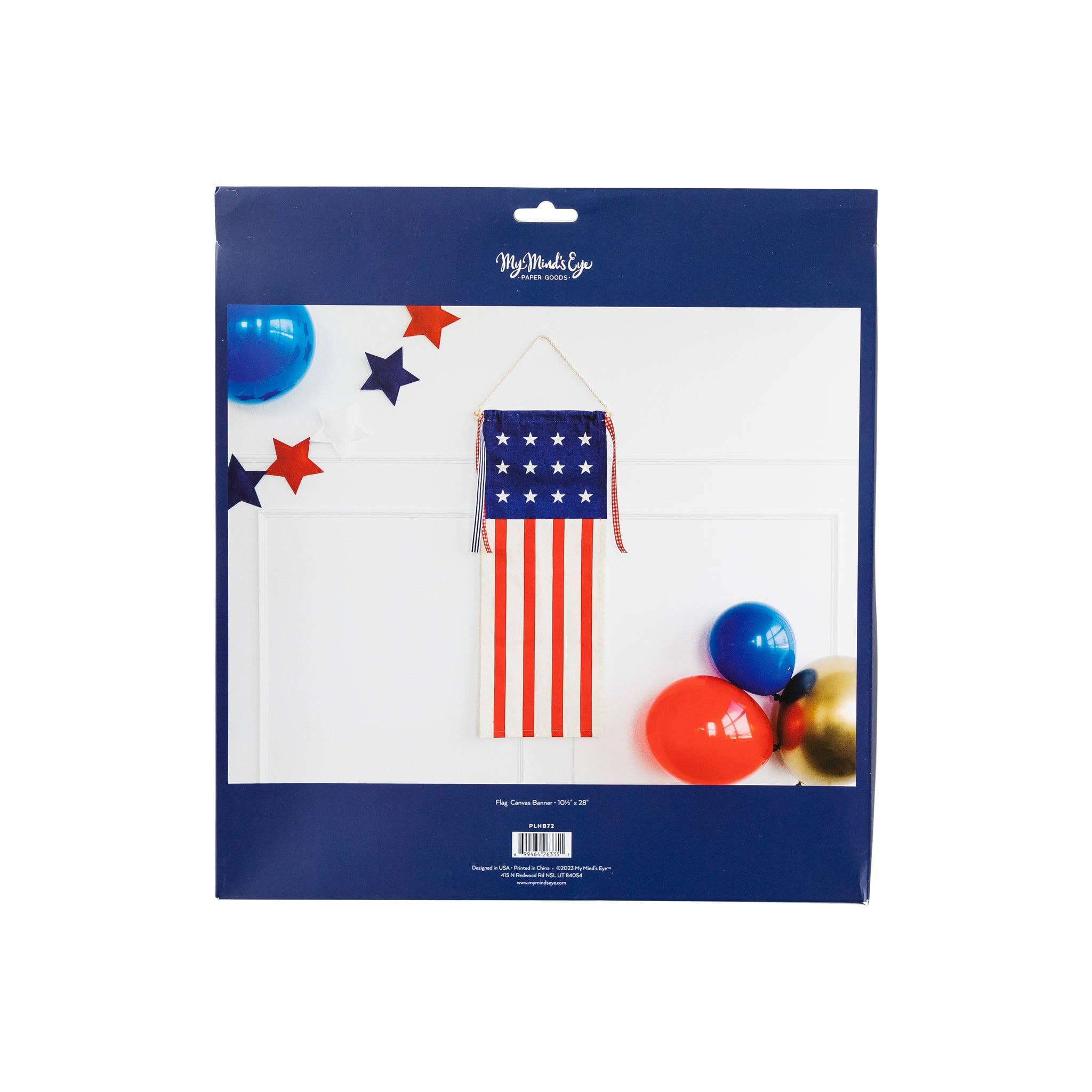 PLHB72 - USA Flag Canvas Hanging Banner - Image 4