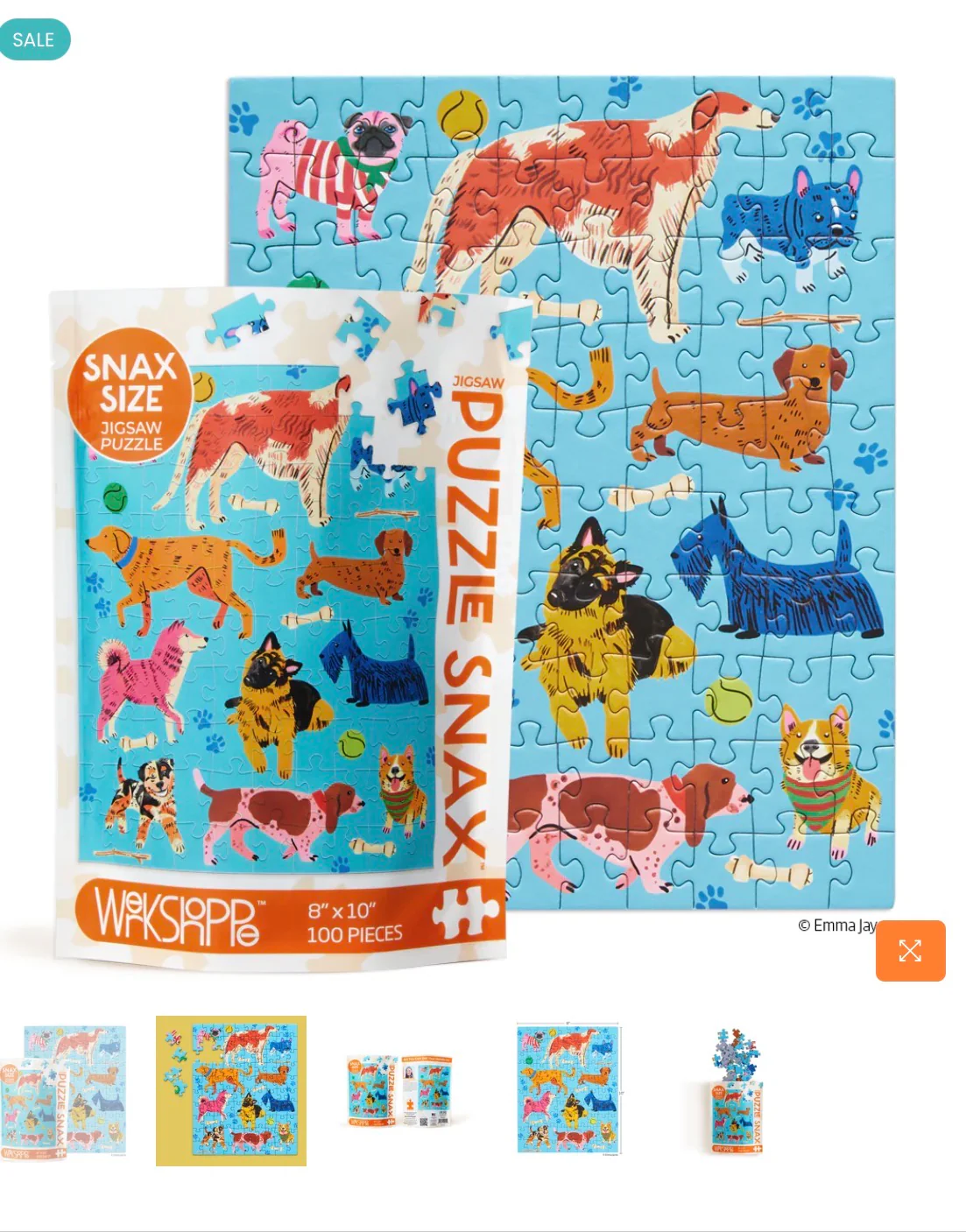 Werkshoppe Pooches Playtime 100 Piece Jigsaw Puzzle