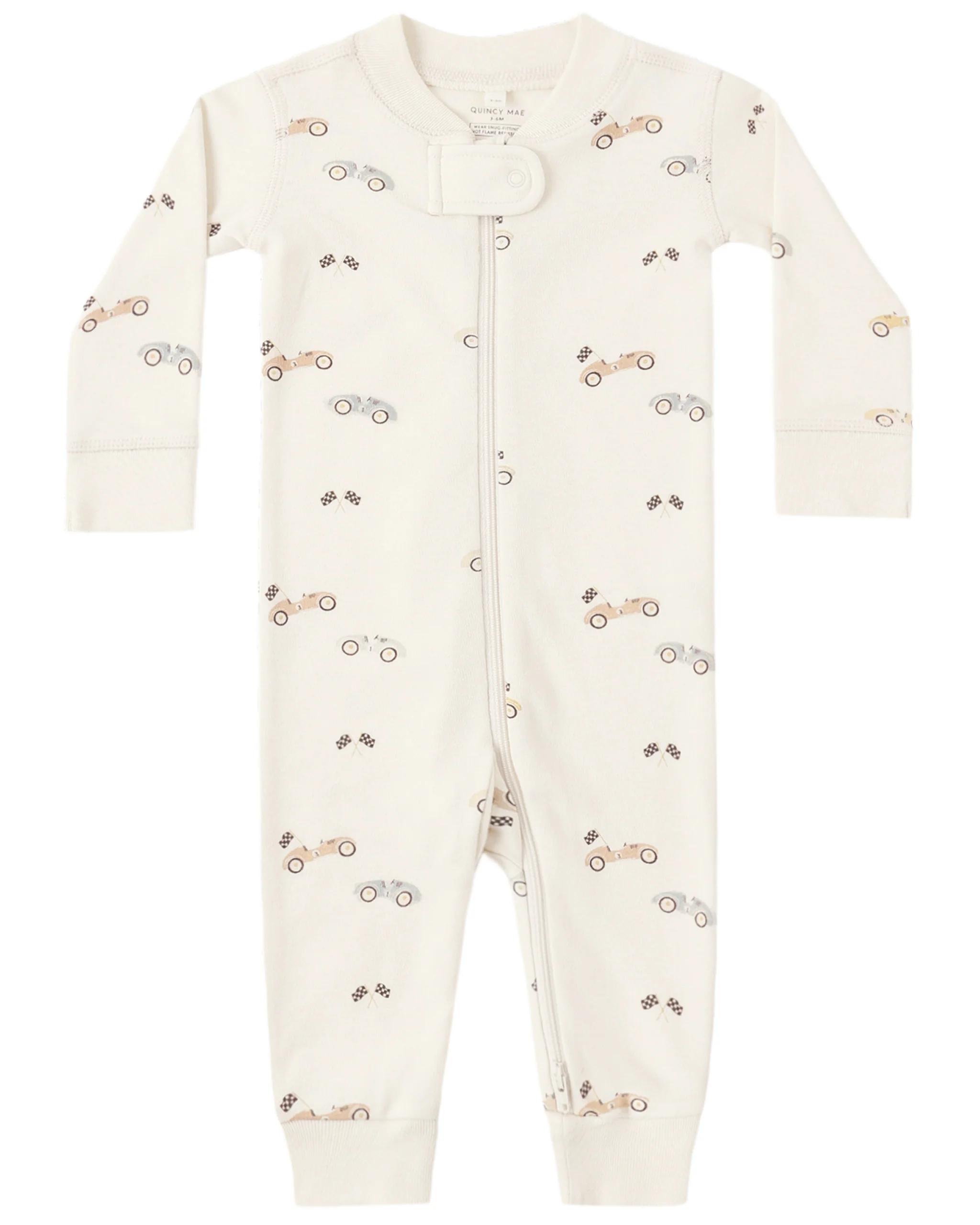 Quincy Mae ZIP LONGSLEEVE SLEEPER RACE CAR