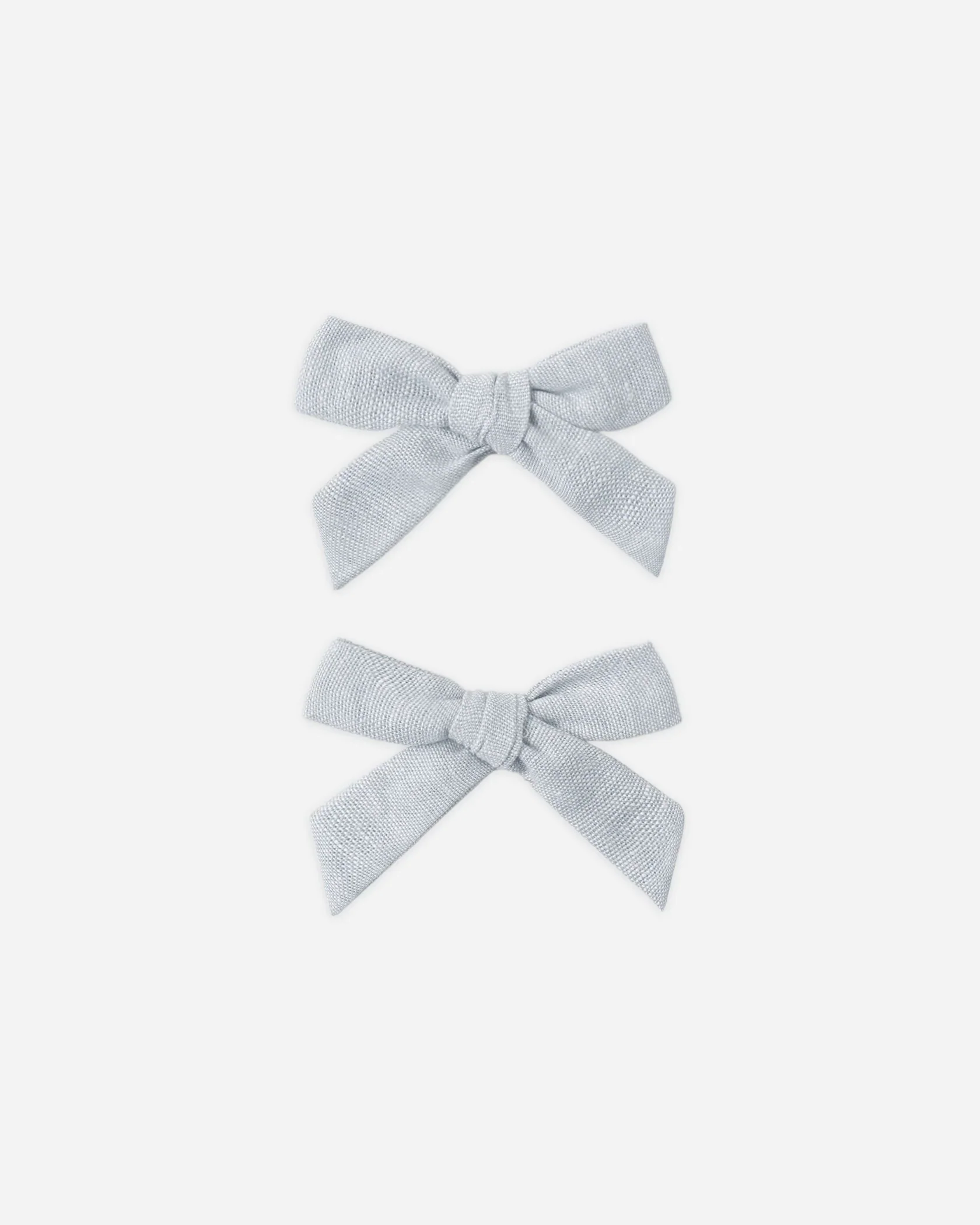 RYLEE + CRU Bows, Set Of 2 Heathered Light Blue