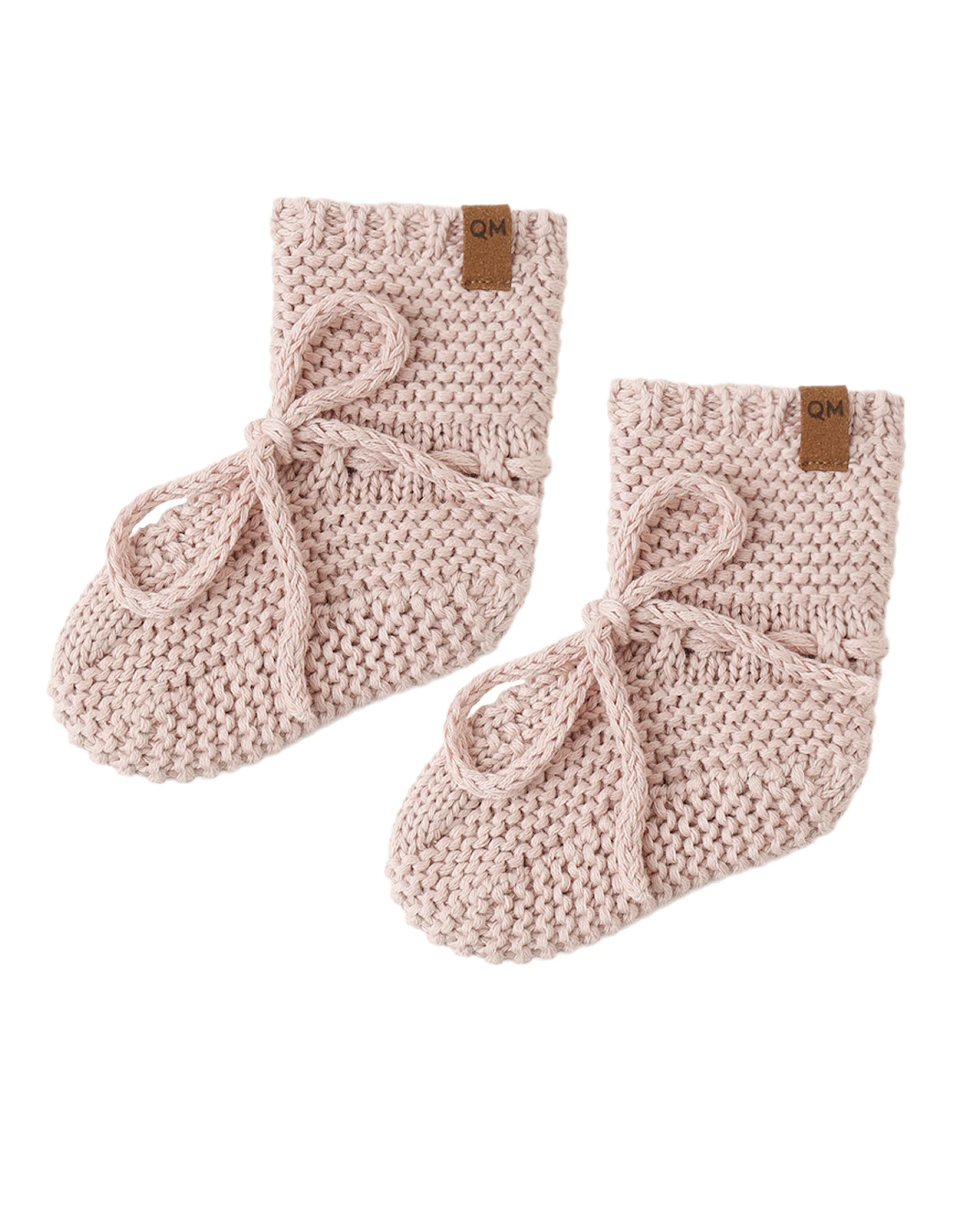 RYLEE + CRU KNIT BOOTIES  0-3MONTHS