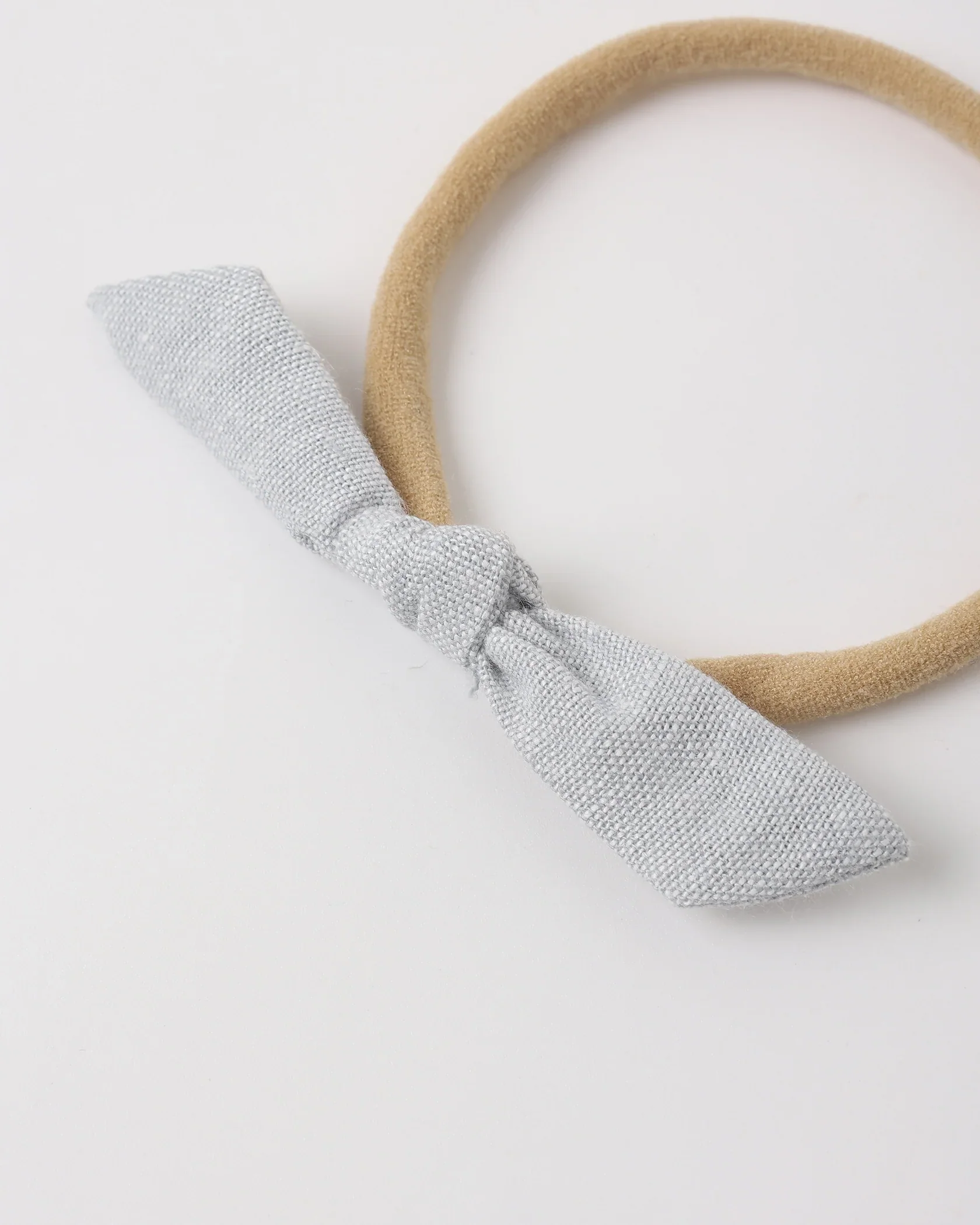 RYLEE + CRU Little Knot Headband Heathered Light Blue Beige