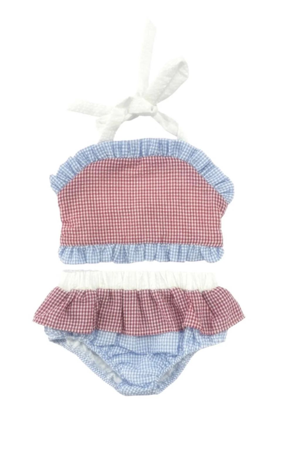 Seersucker All American Ruffle Swimsuit