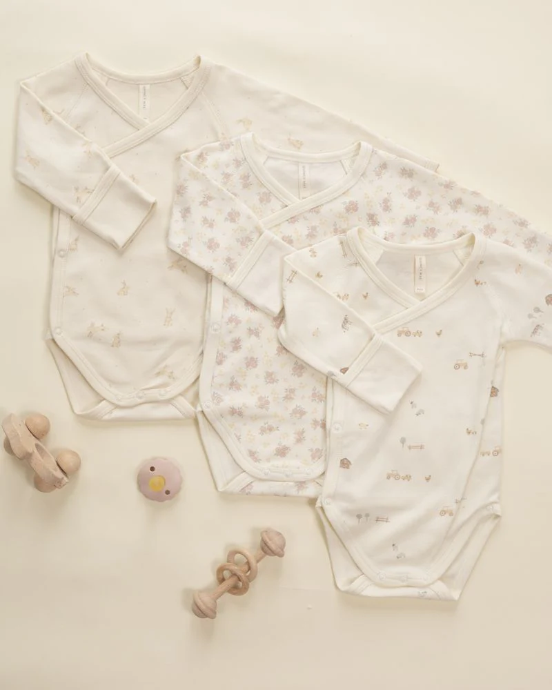 Quincy Mae Side Snap Bodysuit || Farm - Image 3