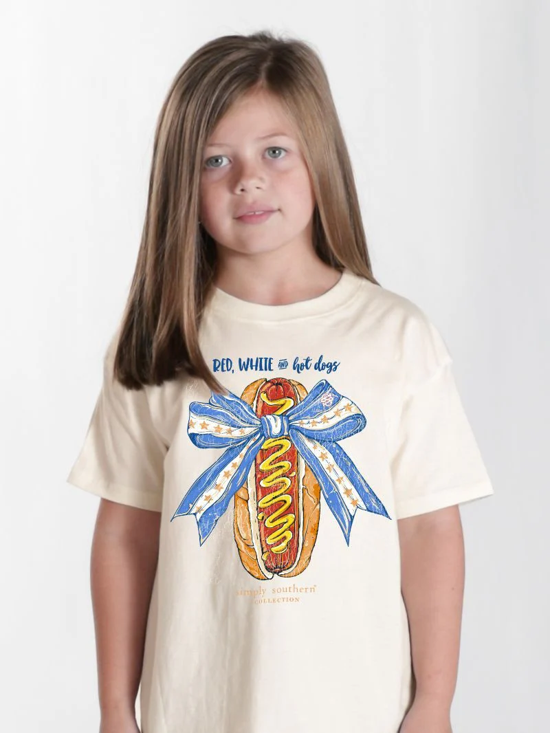 Simply Southern Patriotic Hotdog T-Shirt