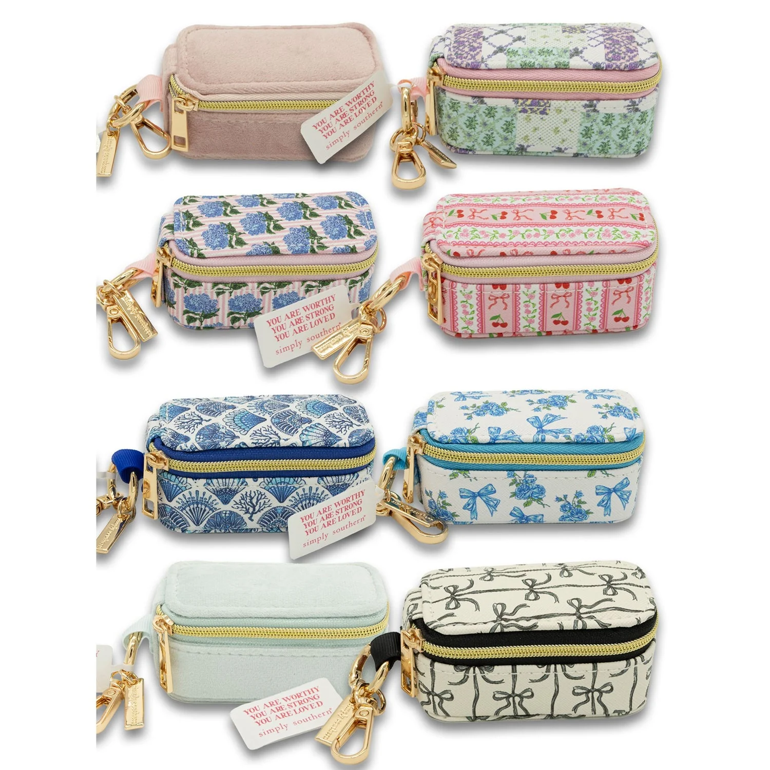 PREORDER 5/4 ship date Simply Southern Portable Jewelry Case Keychain
