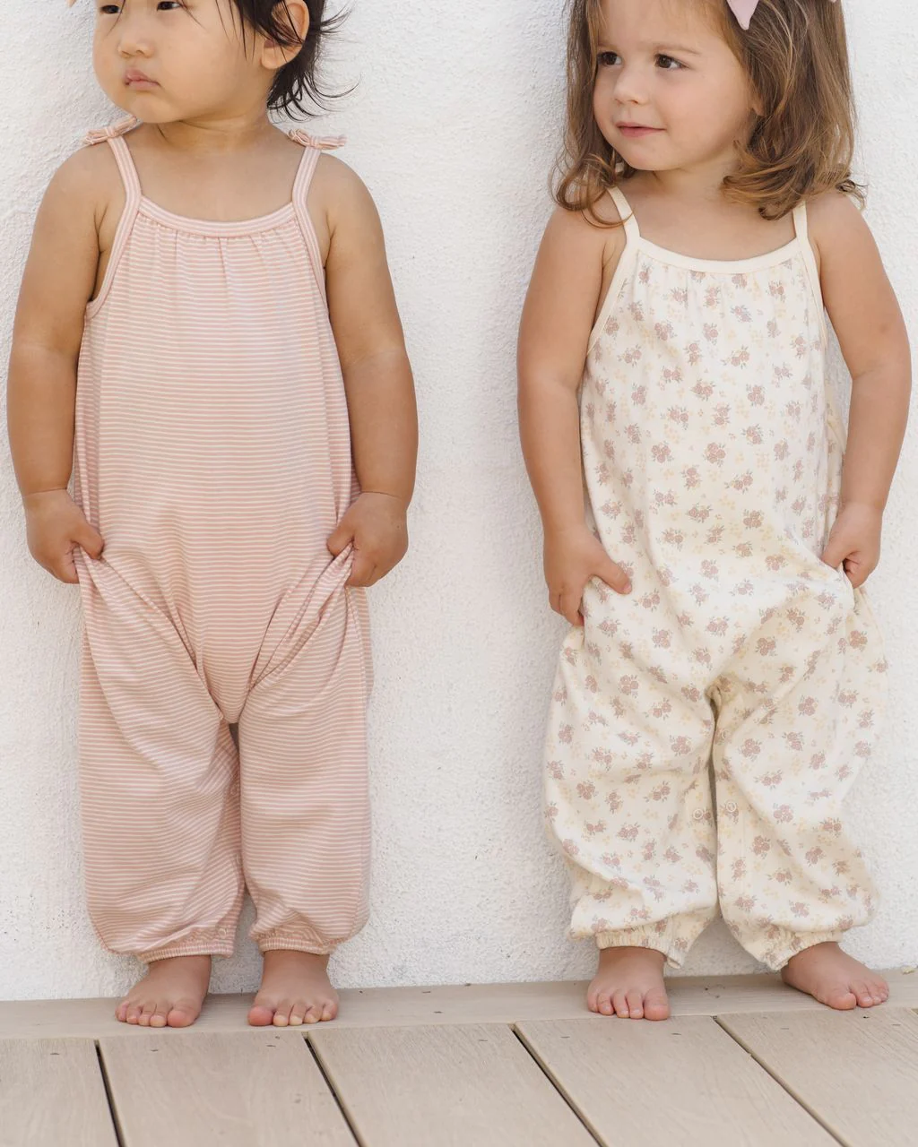 Quincy Mae Smocked Jumpsuit || Flower Field - Image 5
