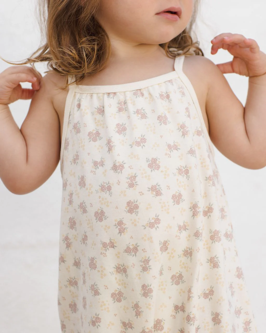 Quincy Mae Smocked Jumpsuit || Flower Field - Image 7