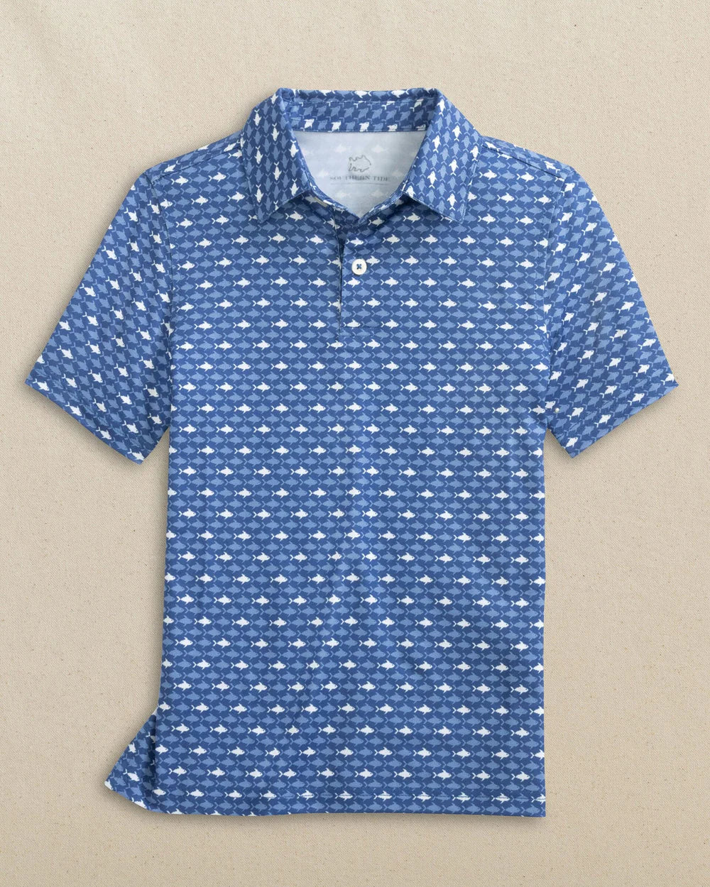 Southern Tide Boys Driver Fintastic Frenzy Performance Polo