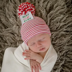 Striped Best Gift Ever HOSPITAL HAT