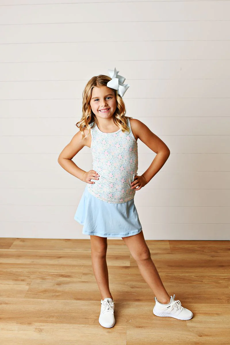 Swoon Blue Active Tennis Skirt - Image 3