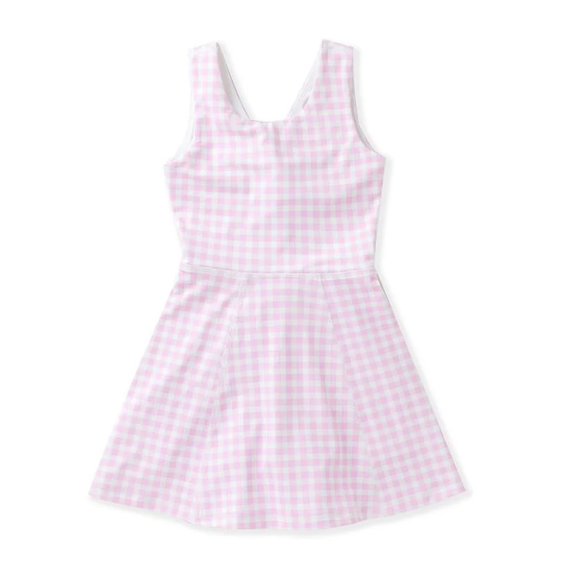 Swoon Pink Gingham Active Tennis Dress