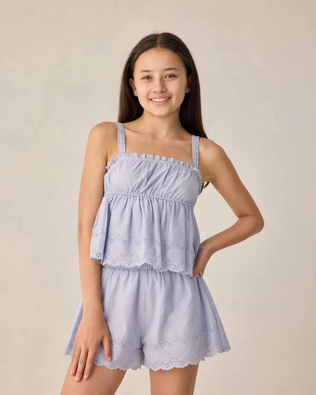 TEEN REMI SHORTS PERIWINKLE