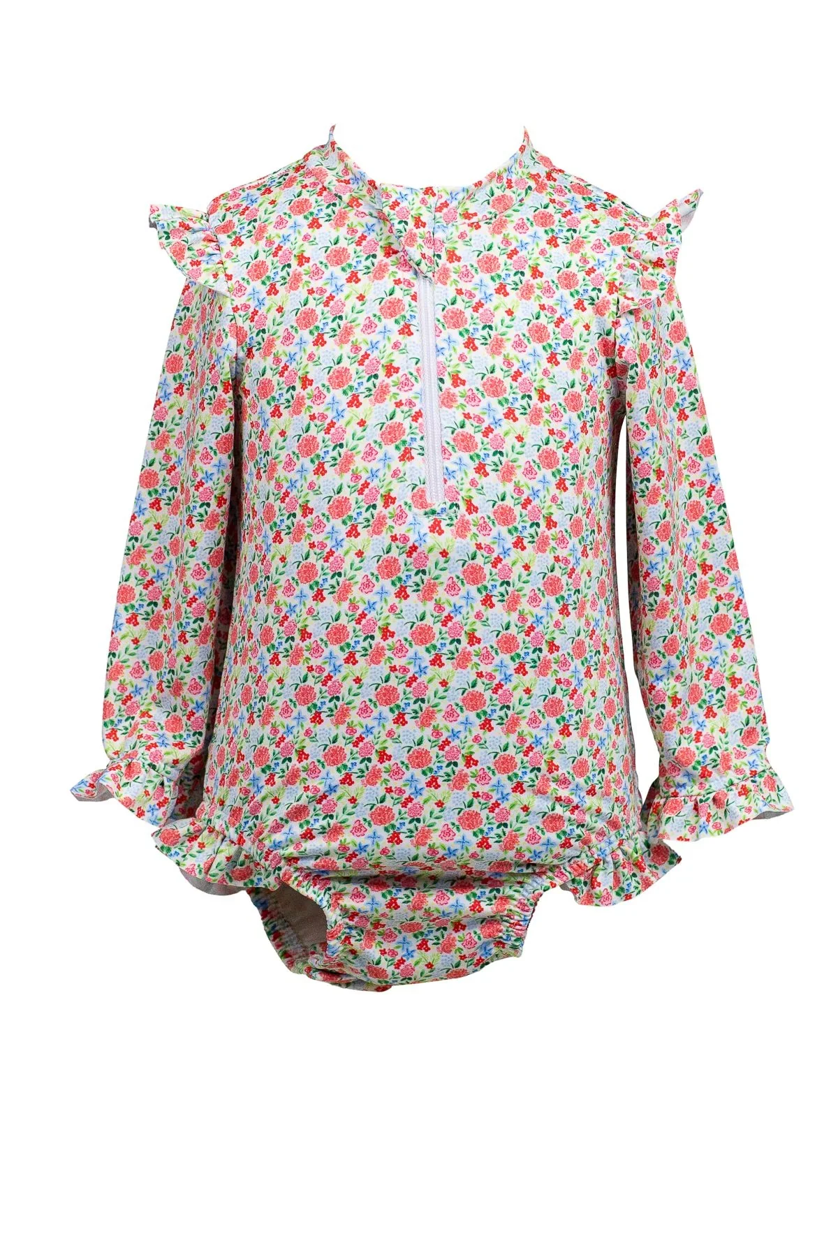 The Proper Peony- Geranium Rash Guard (one piece) - Image 2