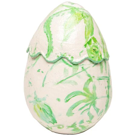 The Round Top Collection Chinoiserie Green Scallop Egg